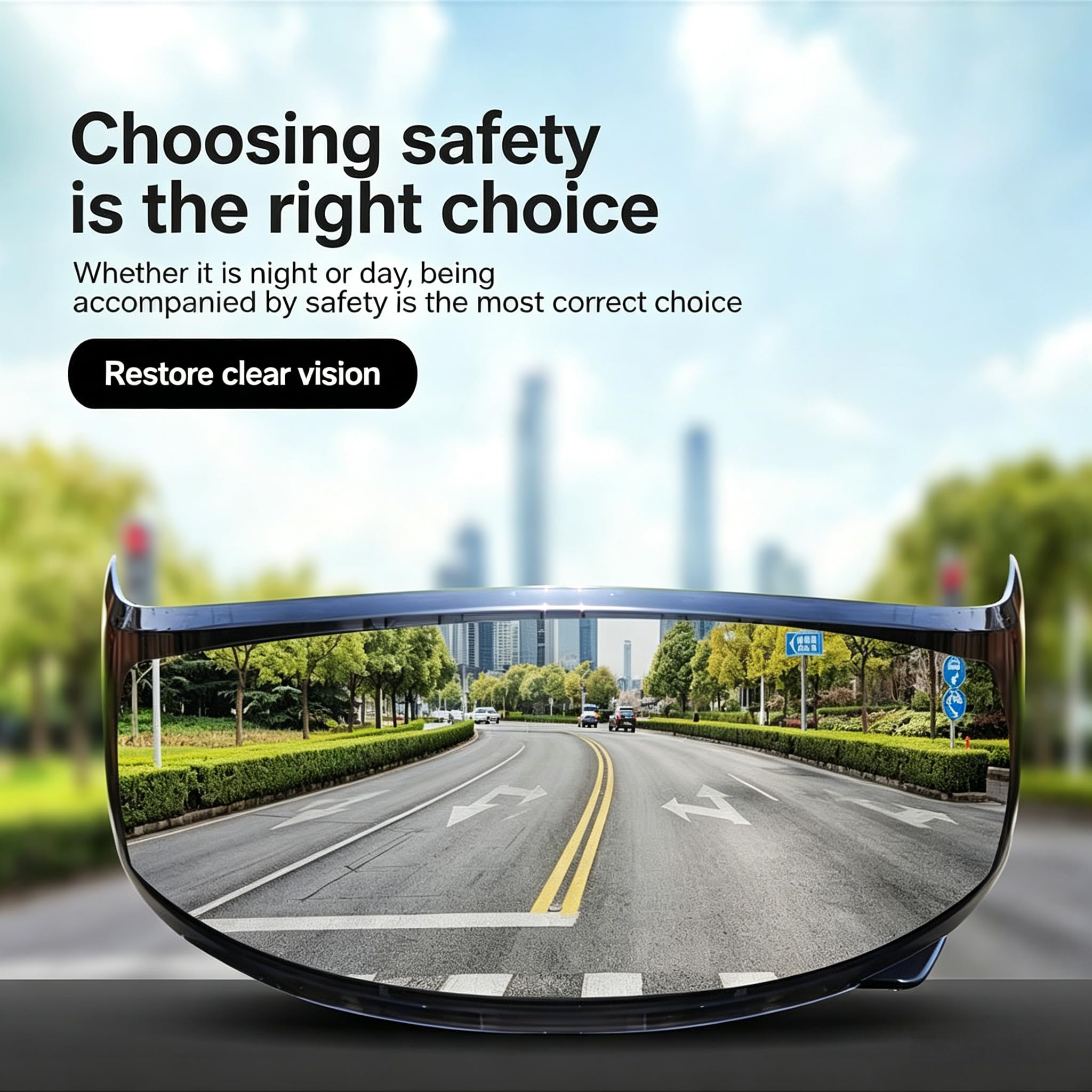 Visiera di ricambio per casco Shark EVO-ONE 2 / EVO-ONE/EVO ES/EVO GT, lente di protezione antiappannamento PC con protezione UV, alta trasmissione della luce e resistenza ai graffi (trasparente)