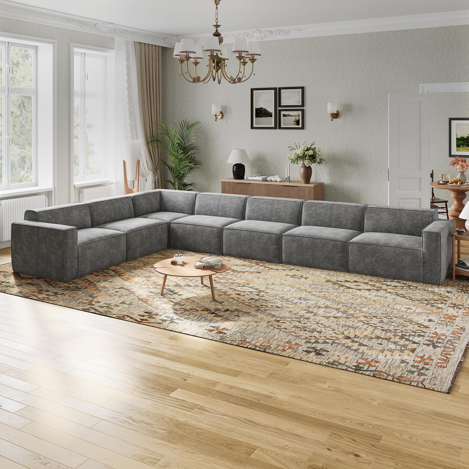Novilla 176" Modular Sectional Sofa