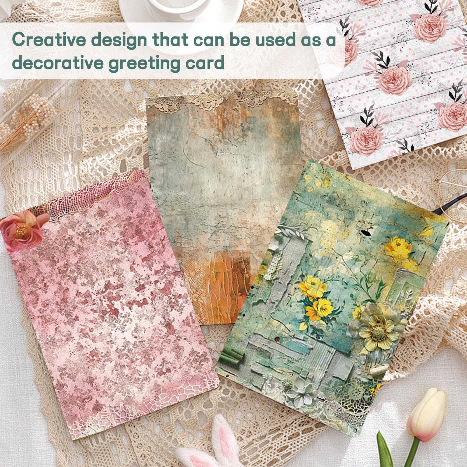 Papel para álbumes de recortes de 12 x 12 pulgadas, 24 hojas de manualidades decorativas de origami, impresión de doble cara, decoración de álbum de fotos, papel sin madera para envolver regalos