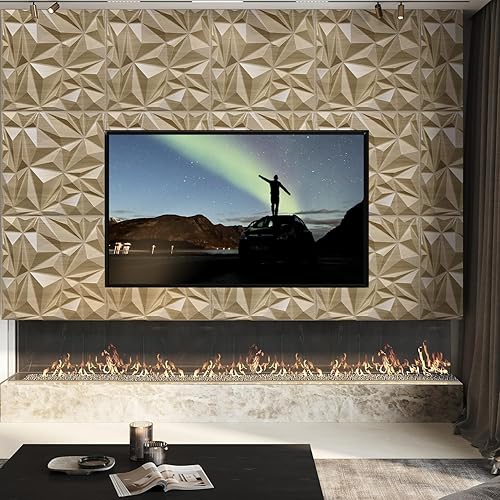 Miniatura 2 de STICKGOO Paneles de pared 3D para decoración de paredes interiores, paneles de madera sintética de roble natural para pared, paneles de pared con