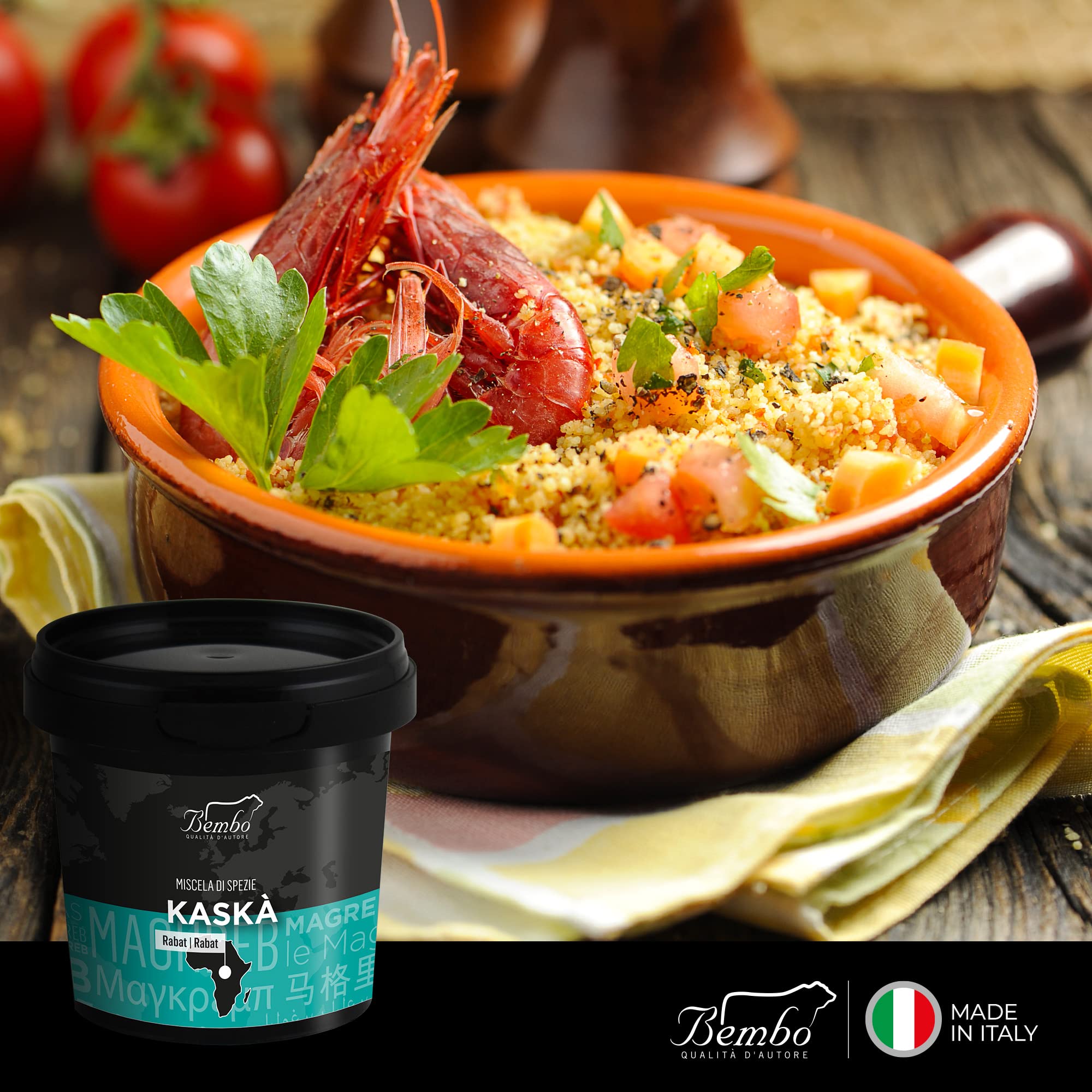 Mezclas de Especias Bembo - Gran Sabor - Especias Gourmet - Las Mezclas más Famosas del Mundo - Idea de Regalo para Mujeres, Navidad, Cumpleaños - Aromas y Especias - Made in Italy