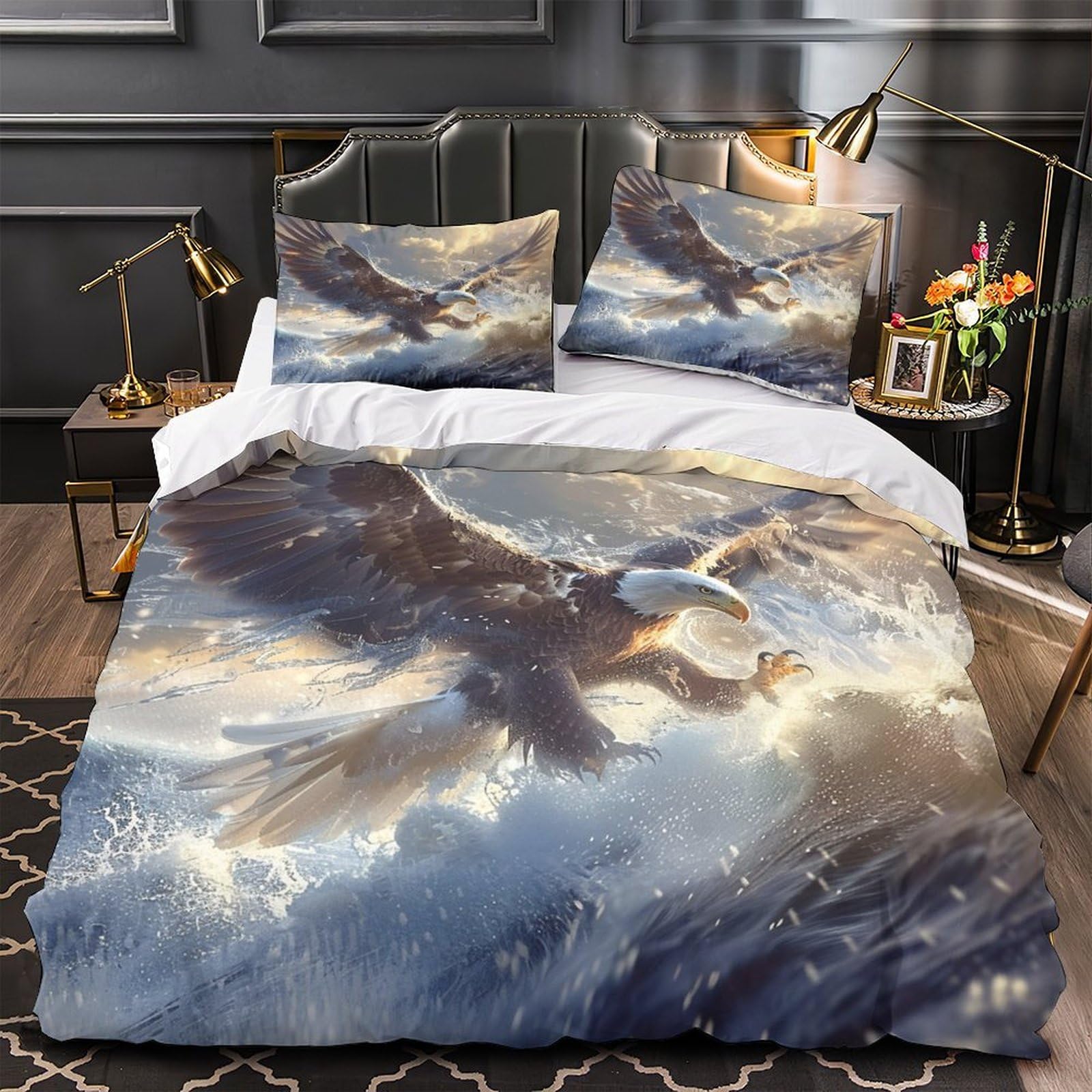 Housse de couette respirante 220x240cm contre les allergies de lit