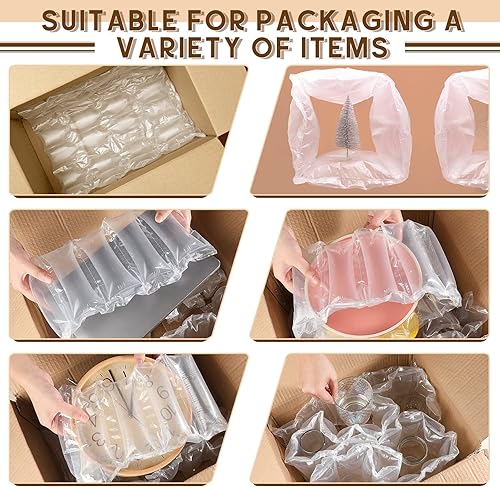 Miniatura 4 de 3000 almohadas de aire para envío 984 x 4 x 8 pulgadas bolsas de aire inflables para almohada de aire rollo de película de almohada de aire caja de