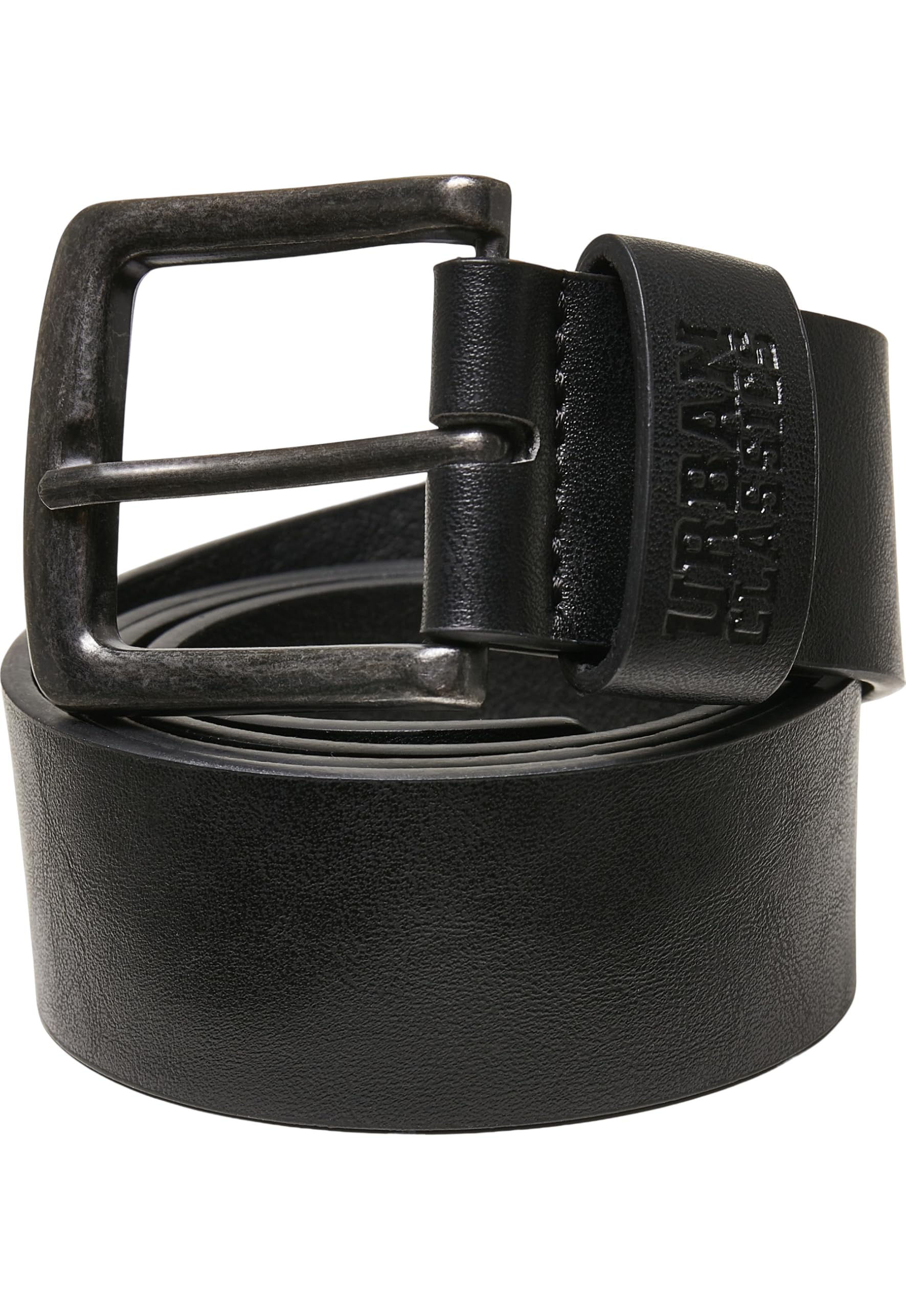 Urban Classics Recycled Imitation Leather Belt, Black, L/XL