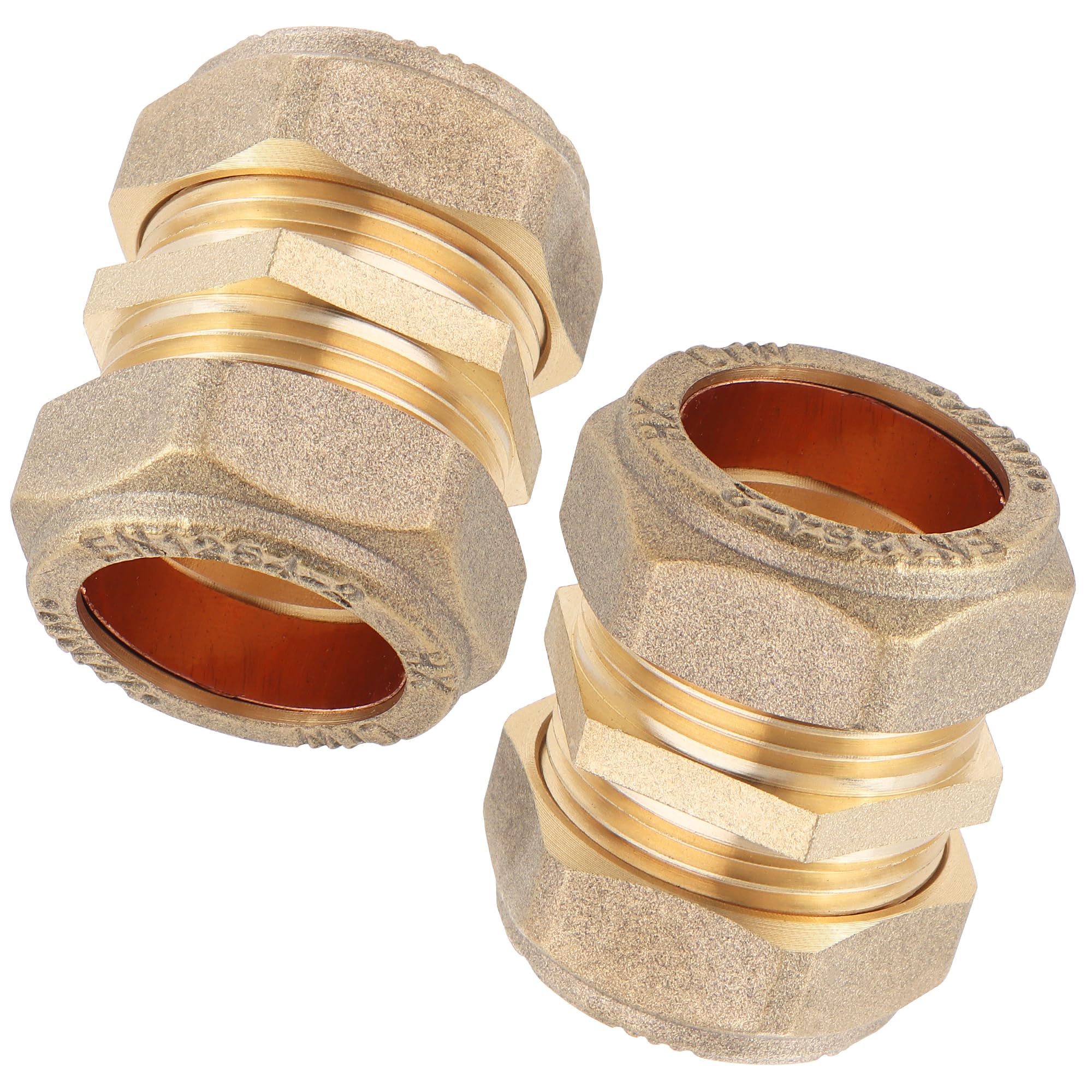Ltwfitting 22Mm Od Compression Union, Brass Compression Fitting(Pack Of 2)