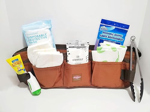 Cinturón de herramientas para pañales de papá en color marrón para regalo de papá