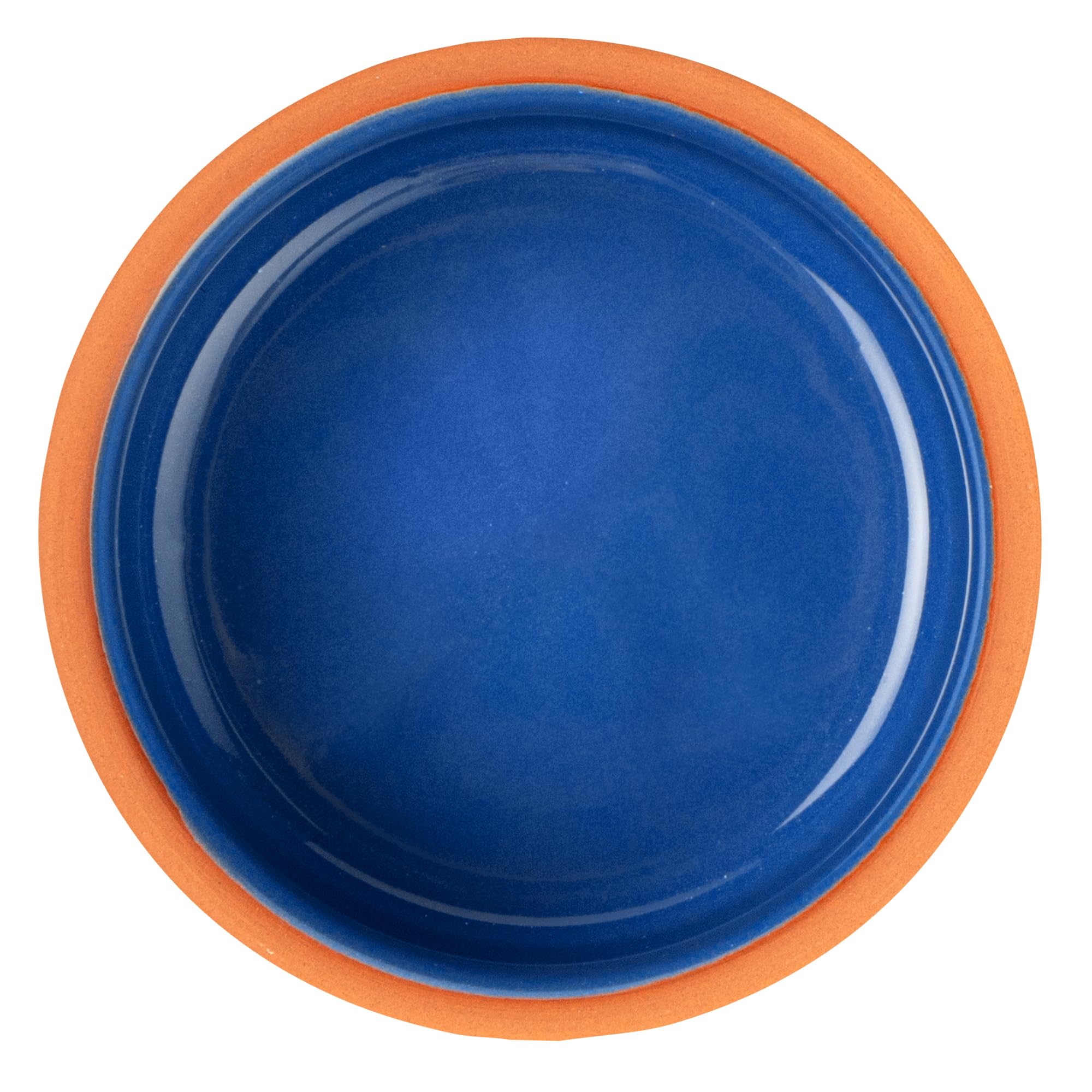 Restaurantware -Terra Tek - Cazuelas in terracotta, 76,5 g, 10 pentole in argilla smaltata blu per cucinare, pronte per il forno, microonde, pentole in terracotta, lavabili in lavastoviglie, per