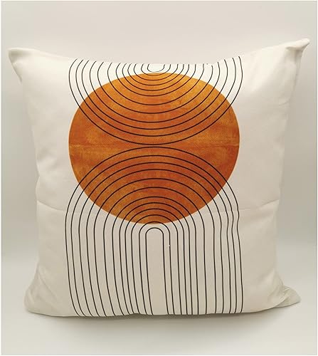 Fundas de almohada de línea de flujo, fundas de cojín modernas, fundas de almohada decorativas para el hogar, fundas de almohada cuadradas, 18 x 18