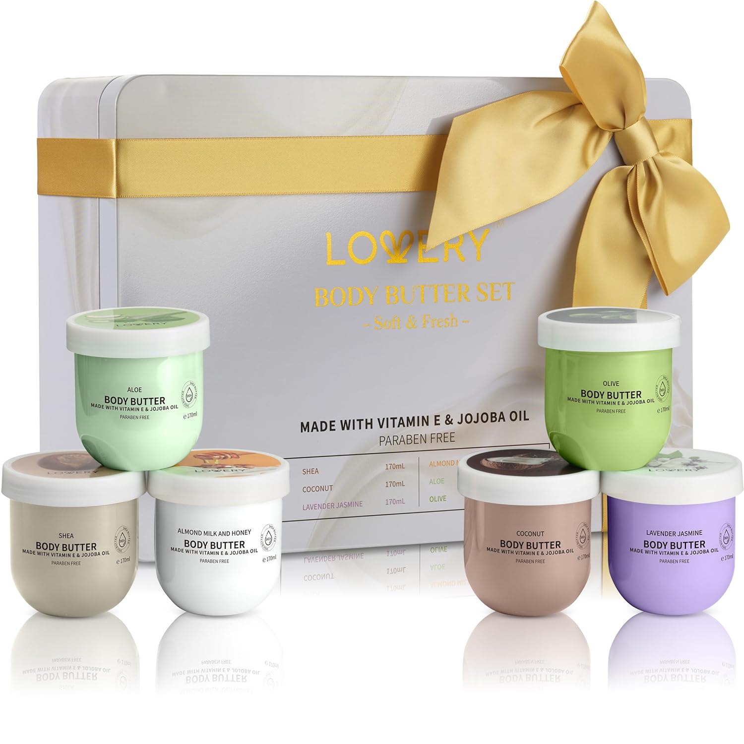 Christmas Gifts for Women – Whipped Body Butter Scented Body Lotion Set 36oz – Skincare Gift Set Self Care Gifts for Women, Shea Butter Lotion Moisturizing Cream, Mom, Grandma Gift Box