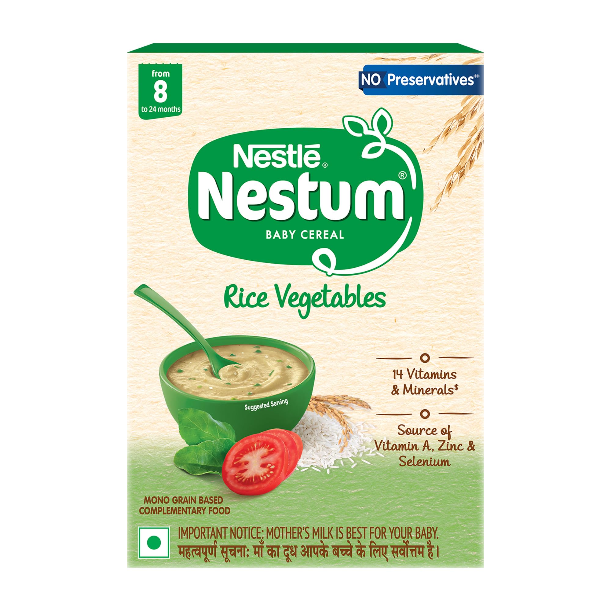 Nestum Baby Cereal From 8 Months To 24 Months, Rice Vegetables, 300g, Bag-In-Box Pack-image-49