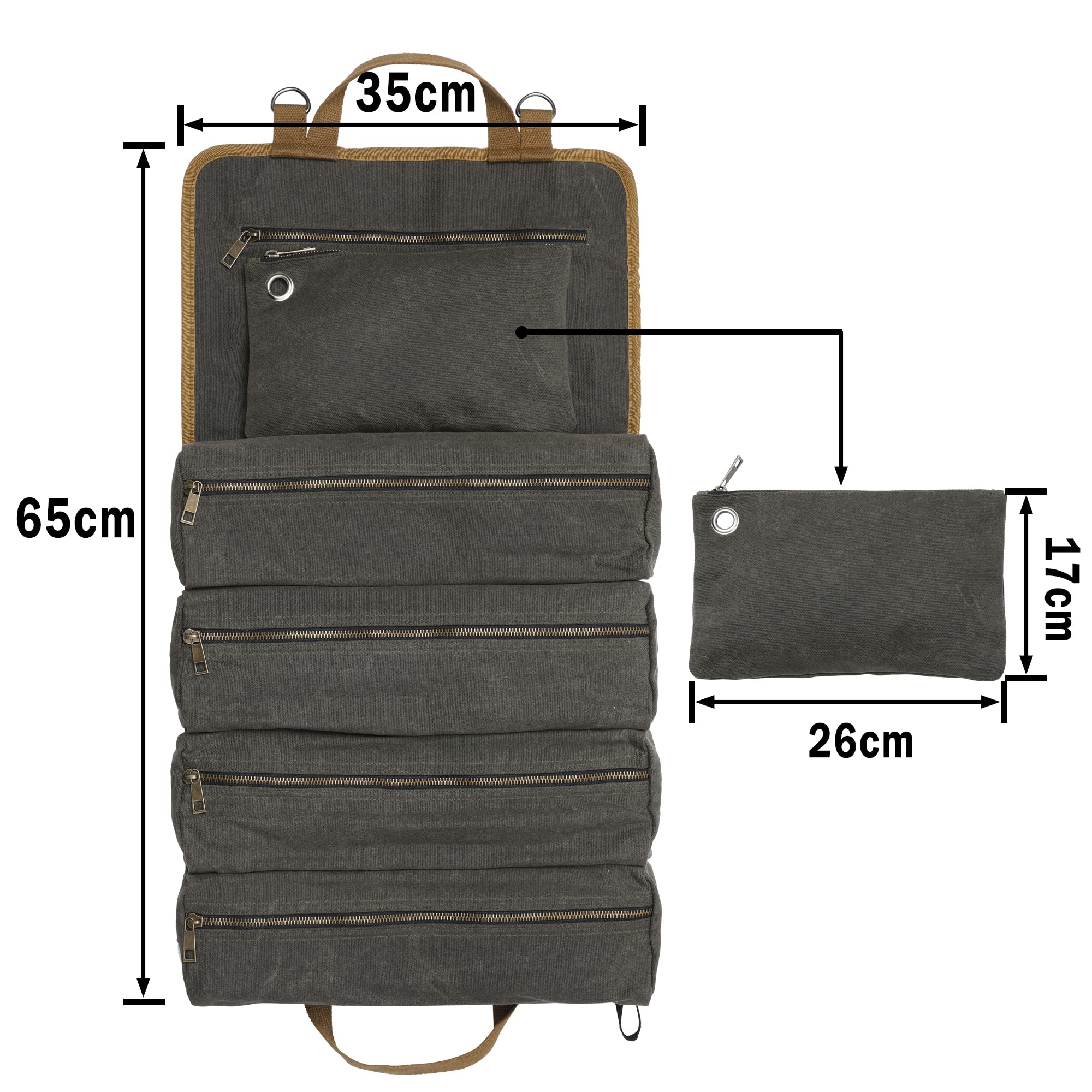 Tool Roll Bag, Armygreen, Mittel - Image 2