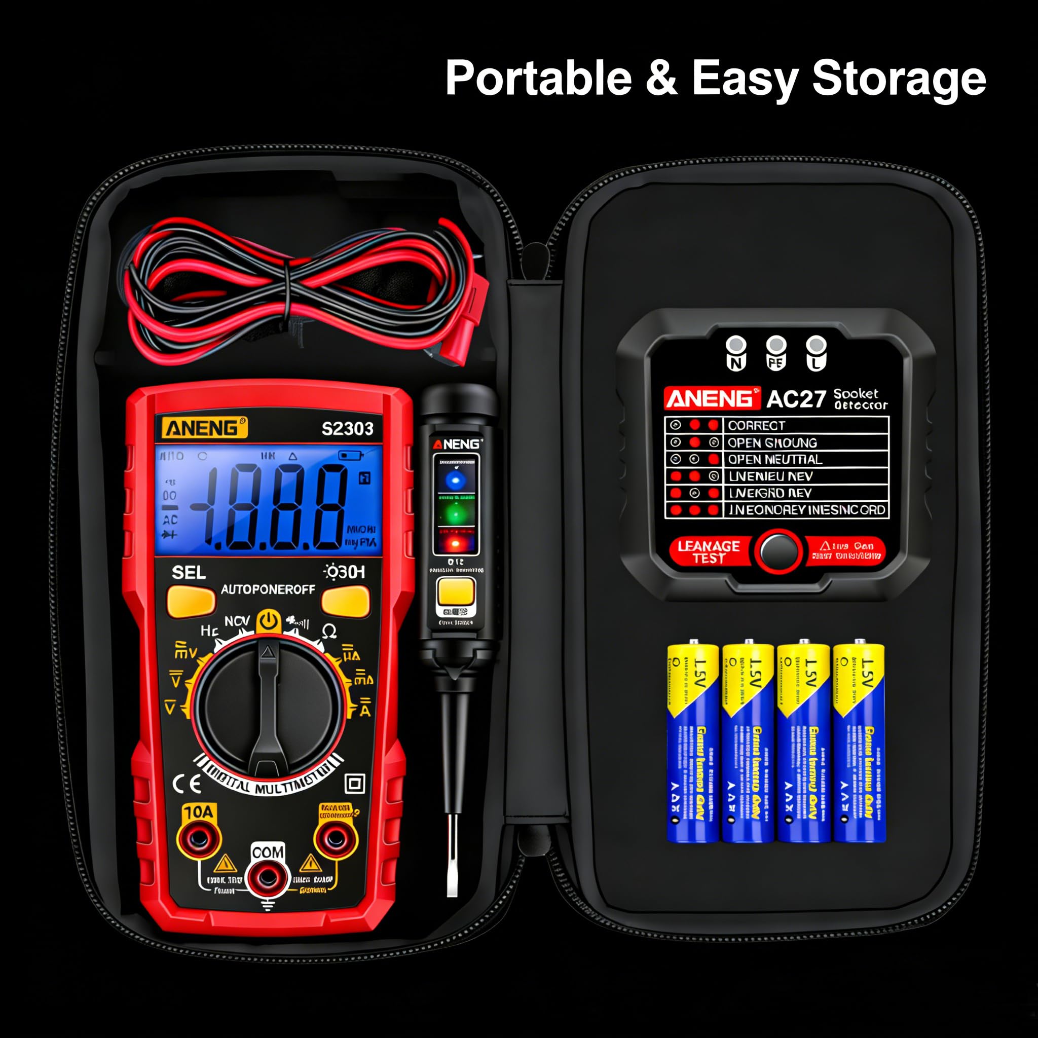 Electrical Test Kit -Multimeter,Non Contact Voltage Tester,Outlet Tester — Amazon image 7