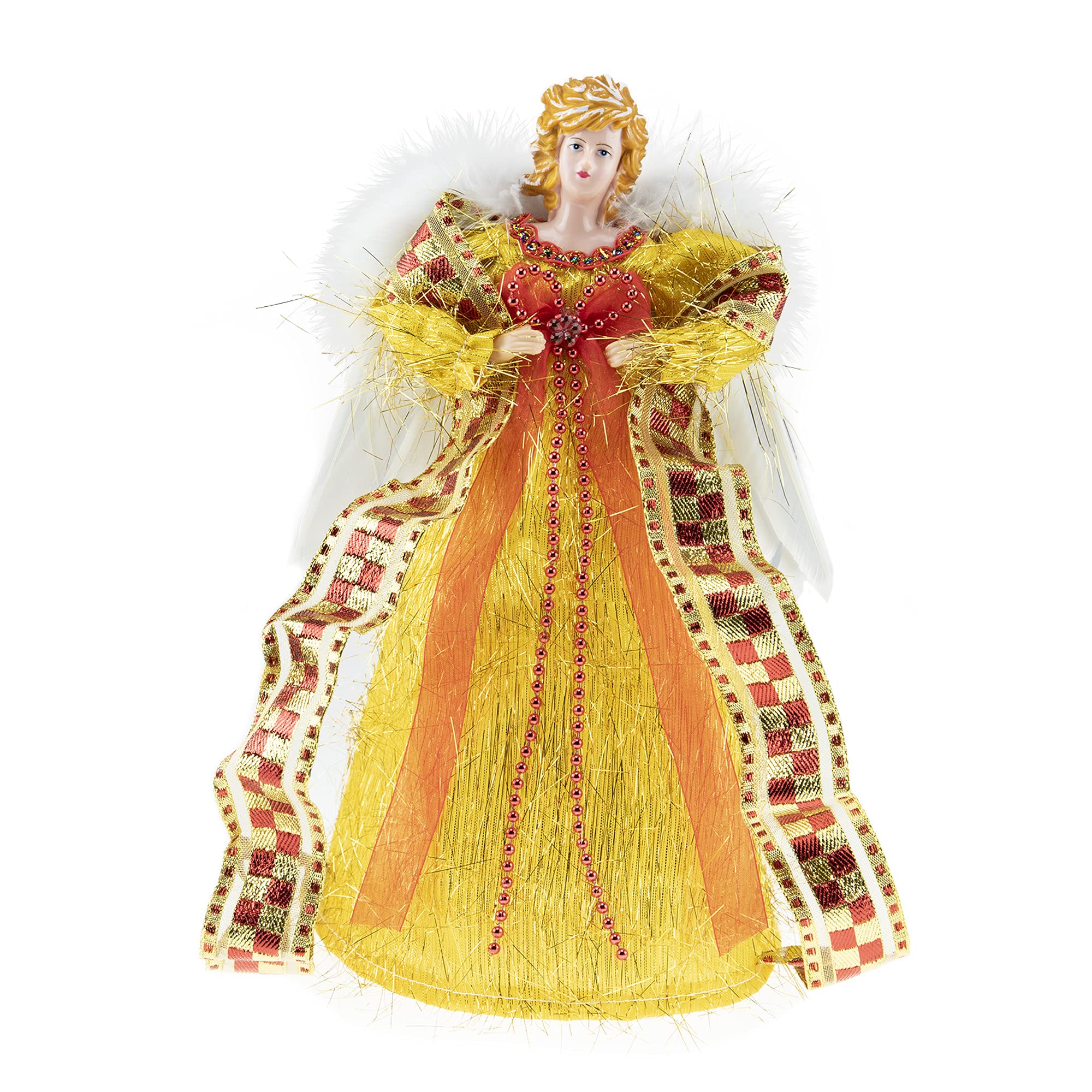 Clever Creations 12 Inch LED Angel Christmas Tree Topper