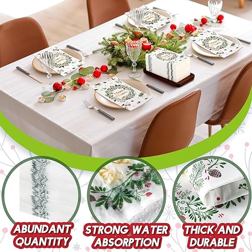 Miniatura 3 de Karenhi 200 servilletas de San Valentín, servilletas de eucalipto con corazones de San Valentín, toallas de mano desechables para baño, toallas de