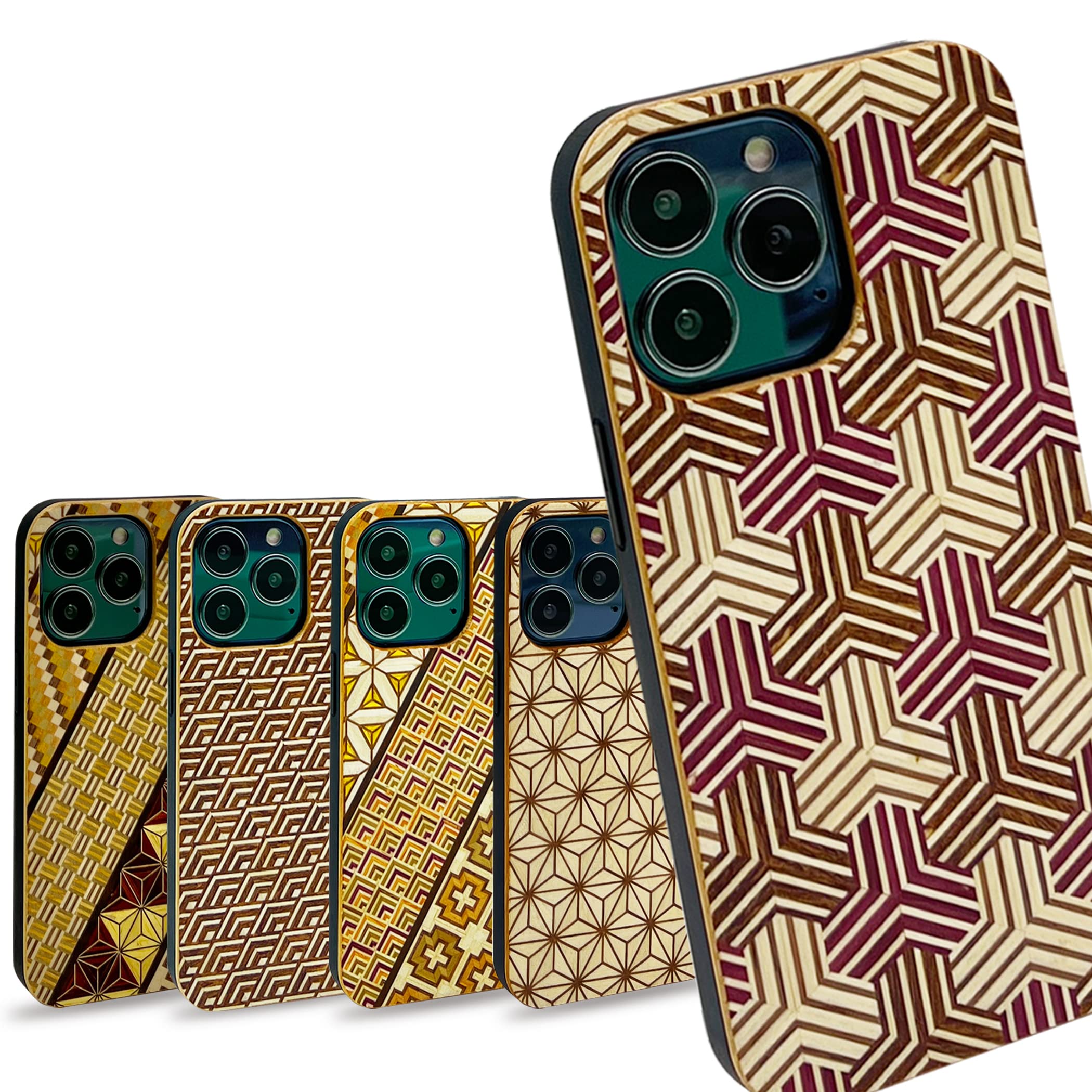 Amazon.co.jp: [希少生産 伝統工芸] 寄木細工 スマートフォンケース