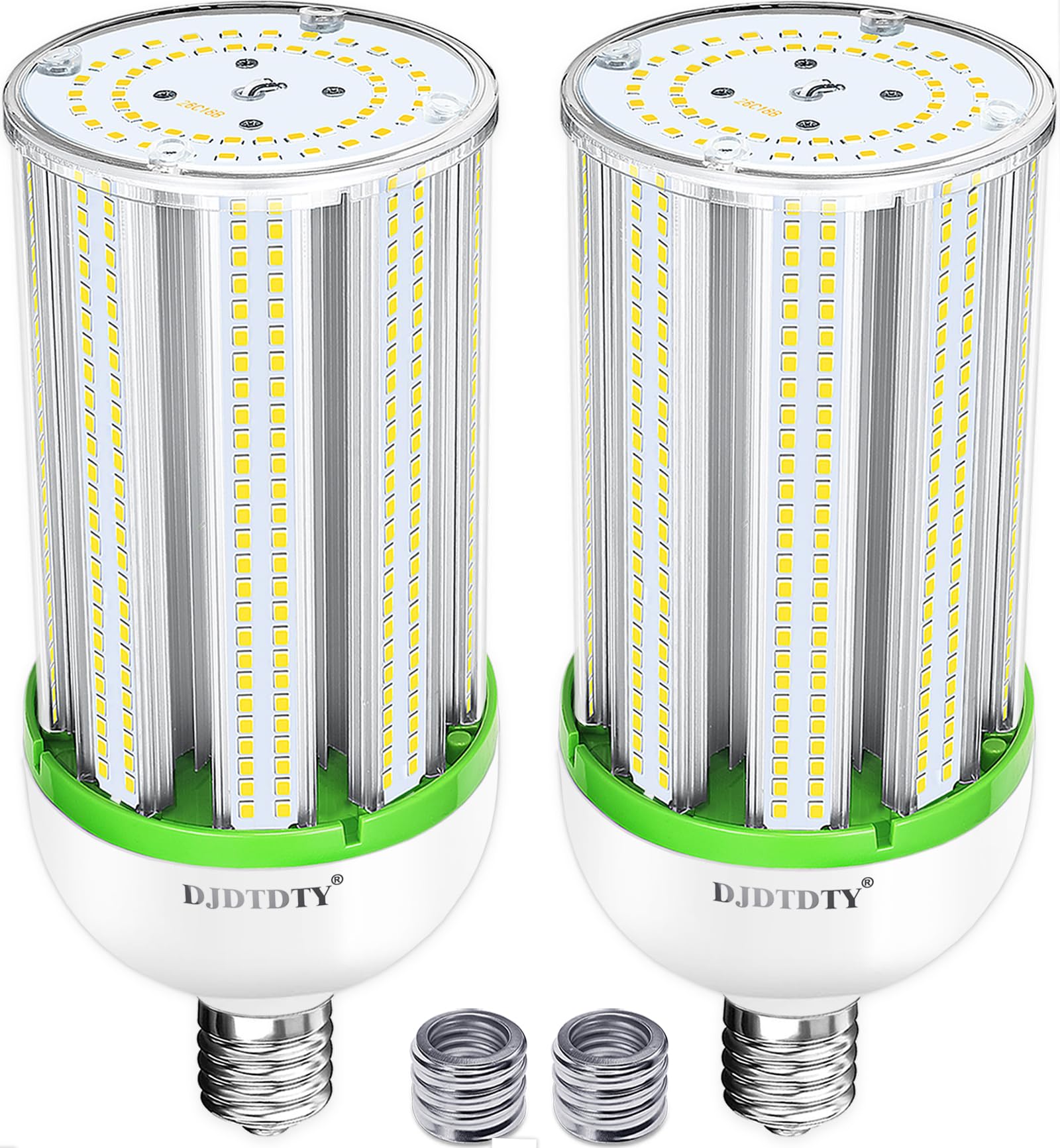 JURDXLED 100W LED Corn Light Bulb 15000 Lumen 5000K Large Area Cool Daylight White E26/E39 Medium Base for Outdoor Indoor Garage Warehouse Factory