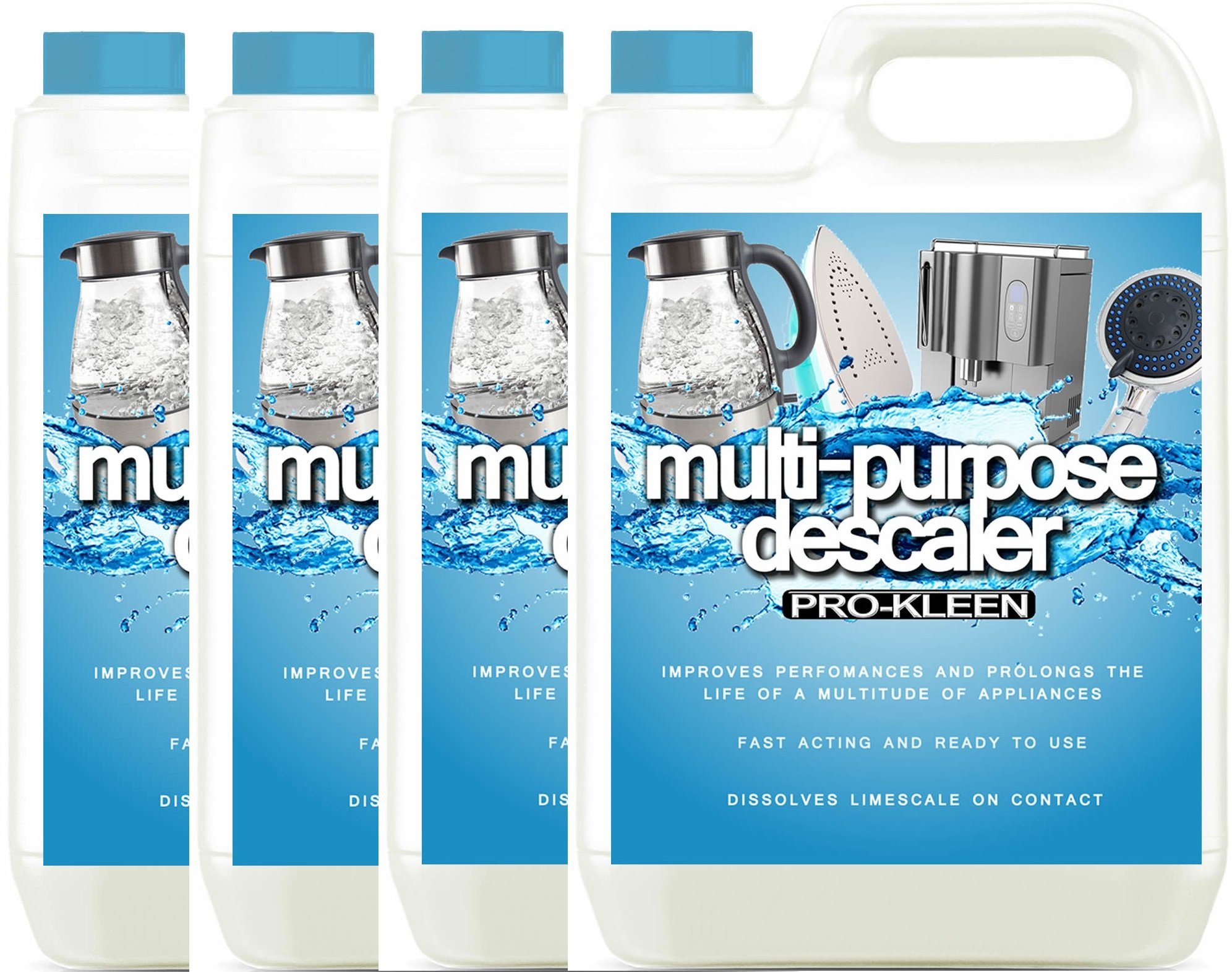 Multi-Purpose Descaler 20L - Fast-Acting, Concentrate, Dissolves Limescale, Optimises Performance, Prolongs Life of Coffee Machines, Kettles, Irons, Showerheads and More