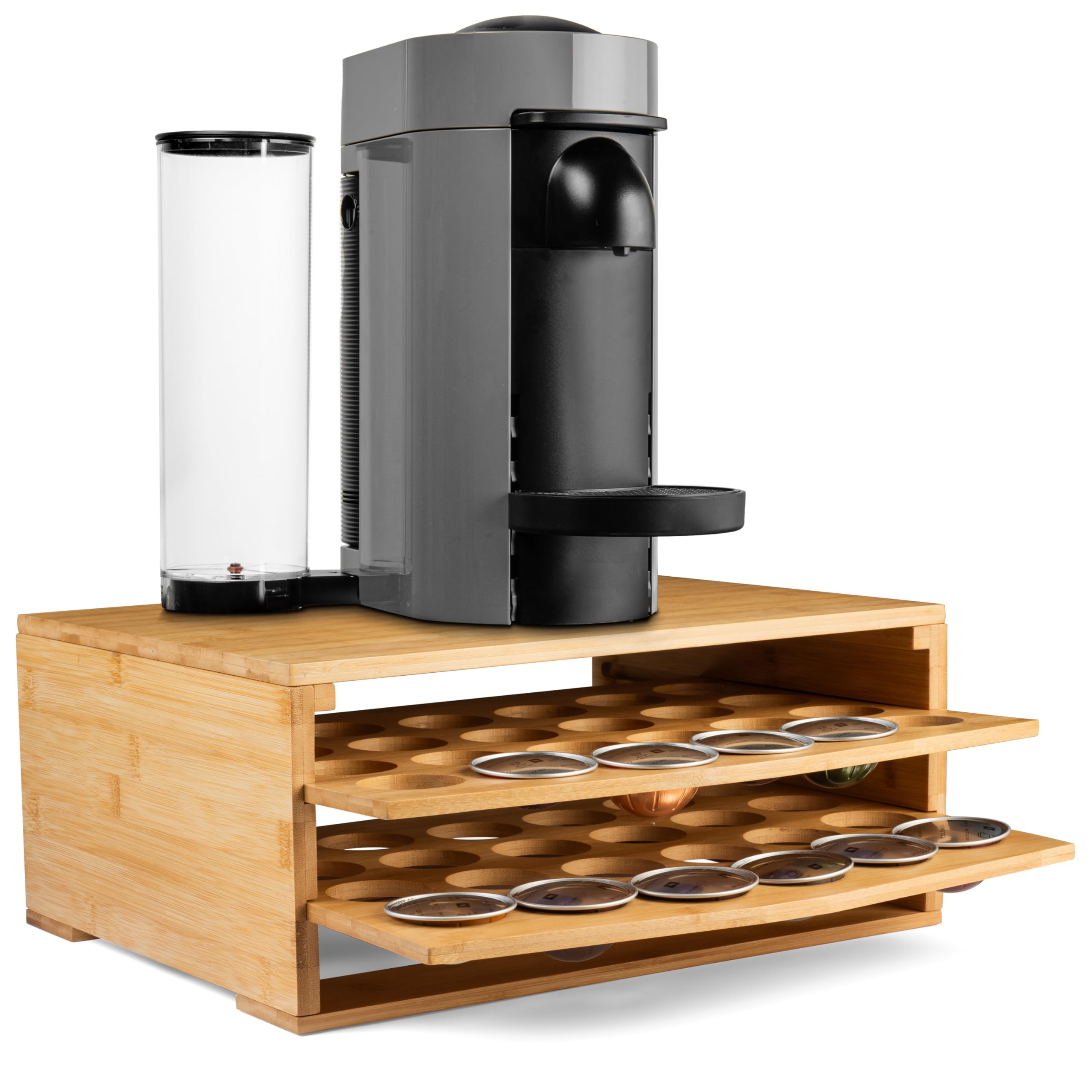 Homevative Soporte de café para Vertuo, bambú natural (natural)