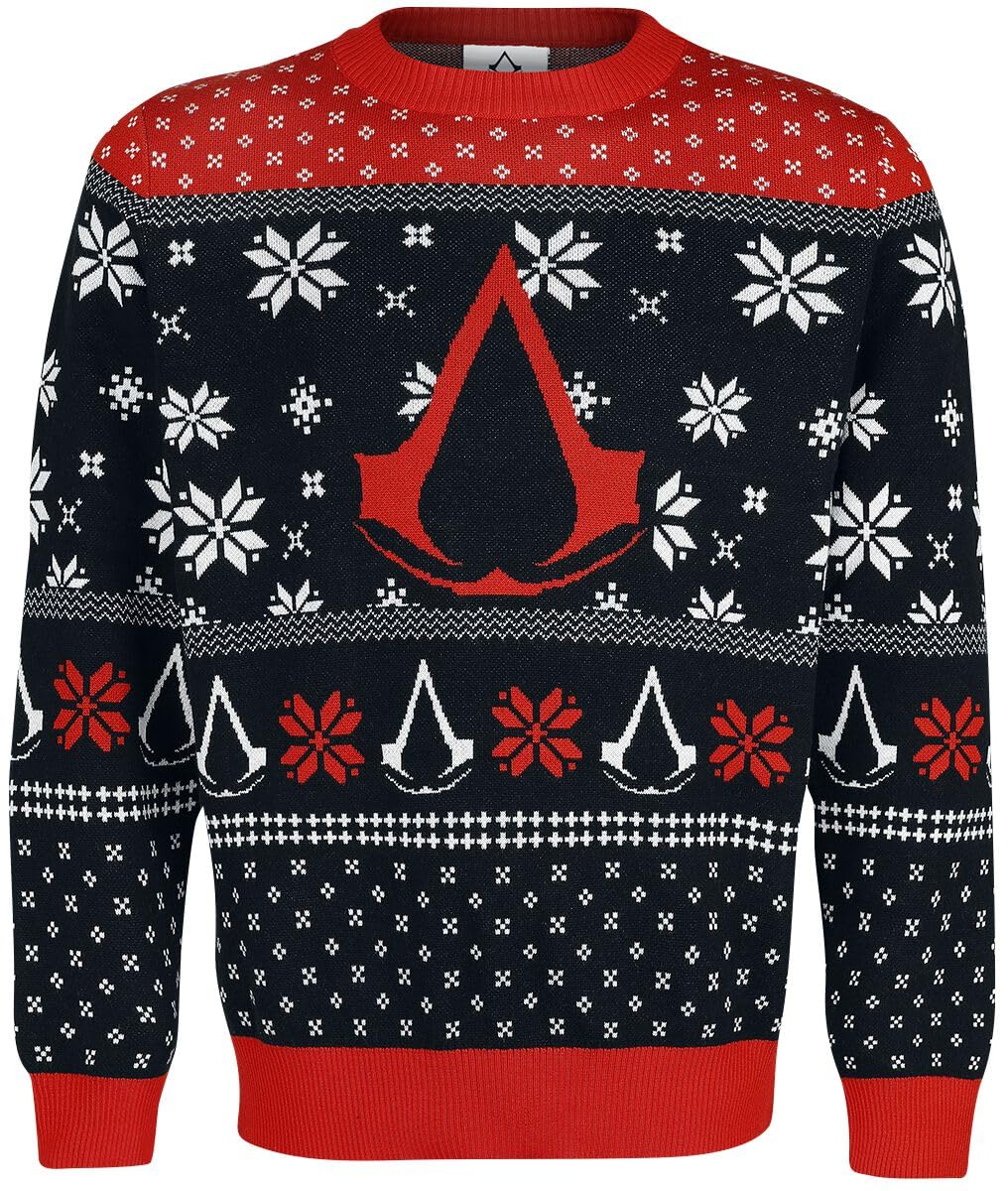 Assassin's Creed Christmas Jumper Uomo Christmas Jumper Multicolore L
