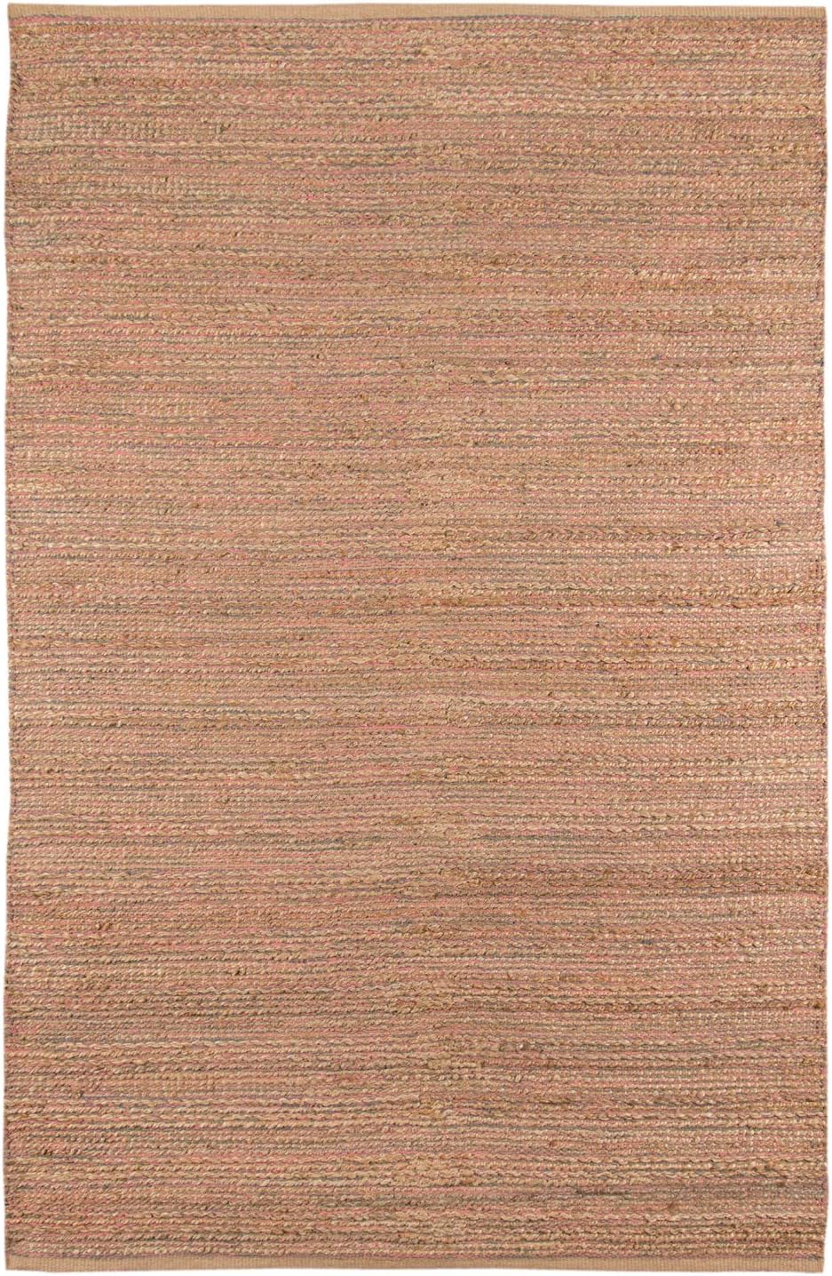 AMER Naturals 4 Flat-Weave Area Rug, 8x10, Pink