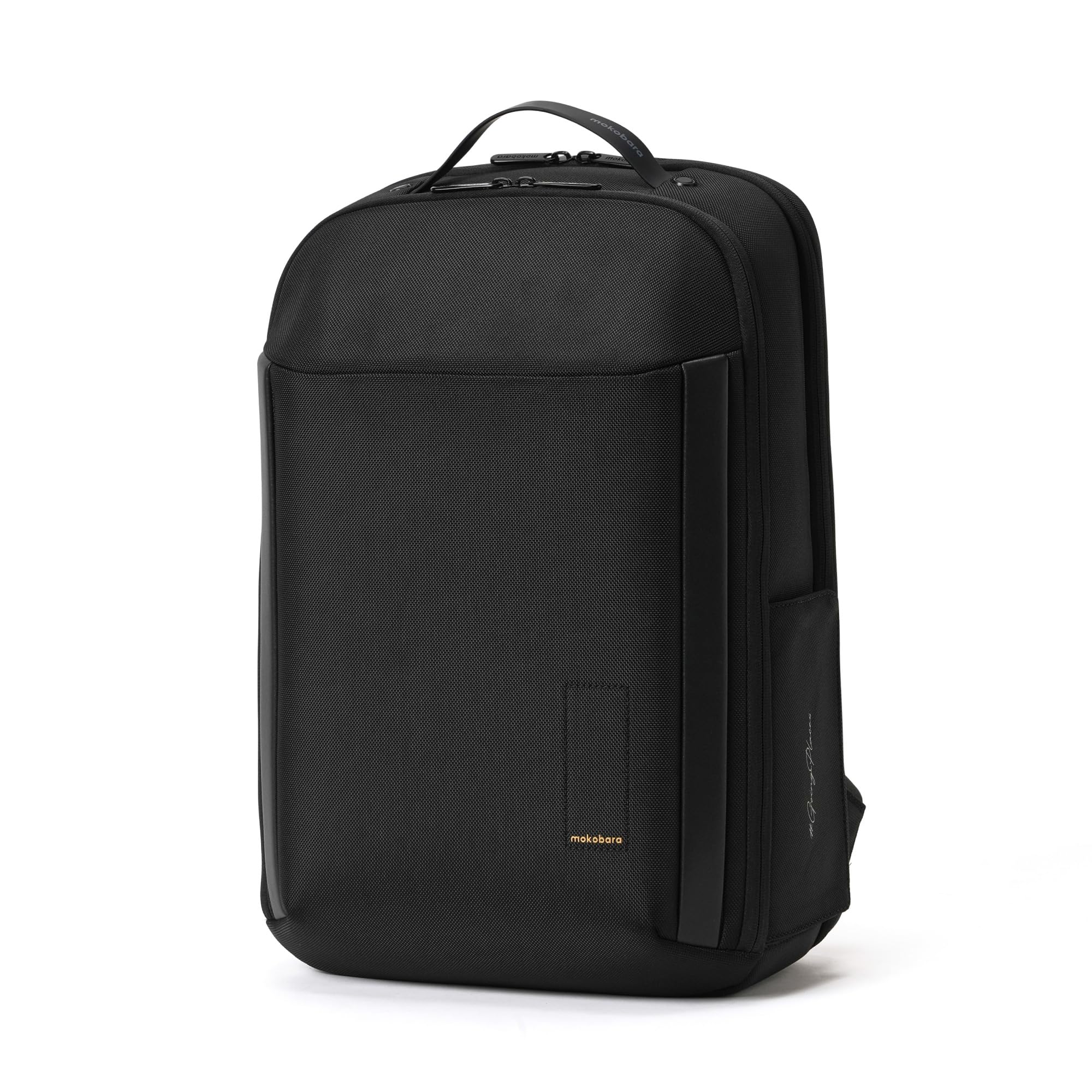 MOKOBARA Autopilot 35L Laptop Backpack for Men & Women | Premium Office Bag & Travel Backpack | Fits 15.6 Inch Laptop | Water Resistant Bag with Luggage Sleeve | Money Moves | Black