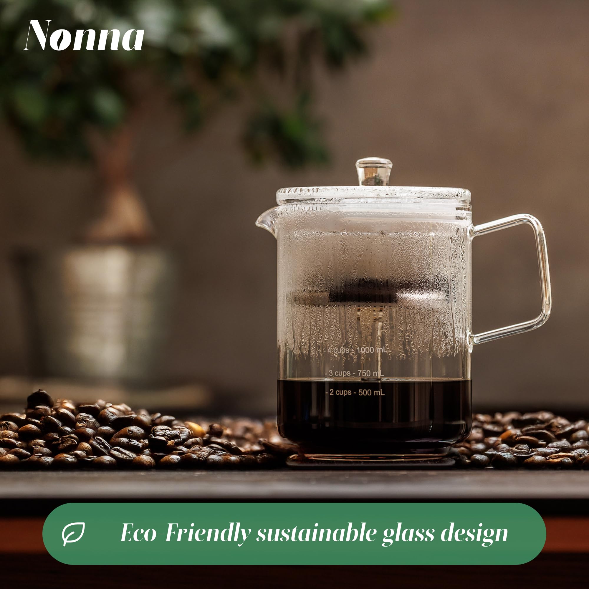 Nonna 2.0 Glass Percolator - Retro Coffee Maker -6