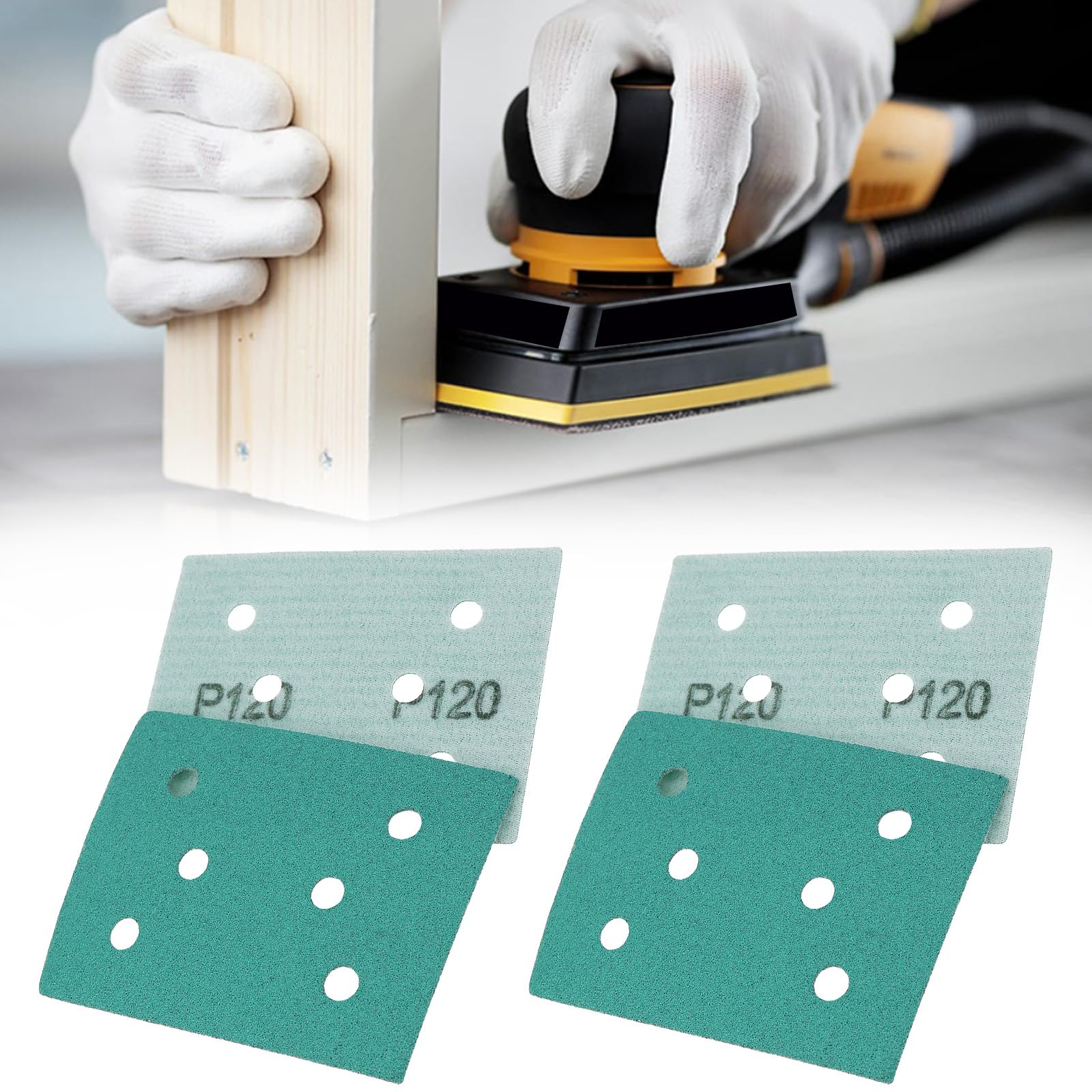 LT Easiyl 50pcs 3x4inch 6-Hole Assorted Grit Sanding Sheets 80/120/150/180/220 Grit Compatible with Surfprep Compatible with Uneeda Ekasand - Image 2
