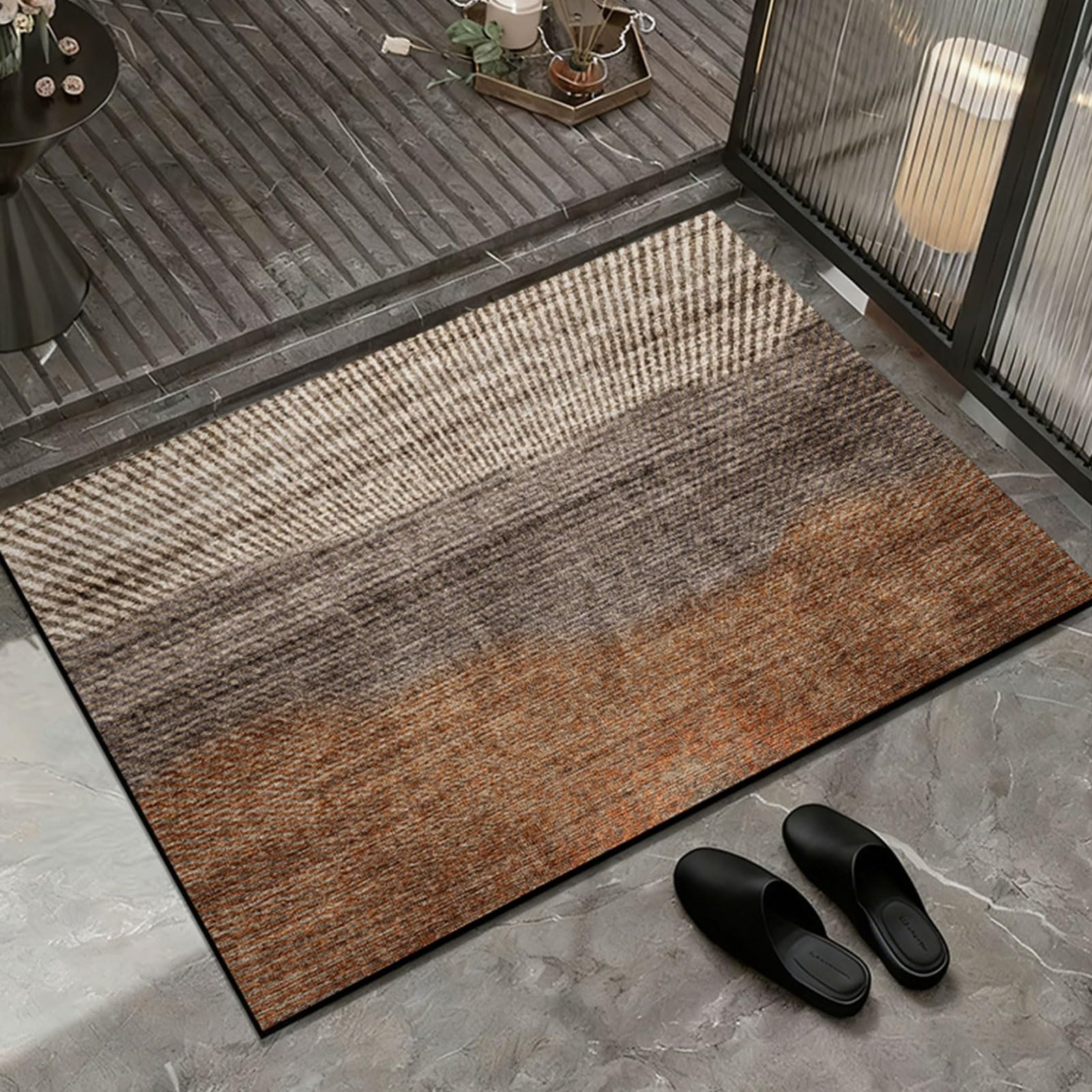 Tapis de salle de bain antidérapant en diatomée absorbant et doux 40x60cm