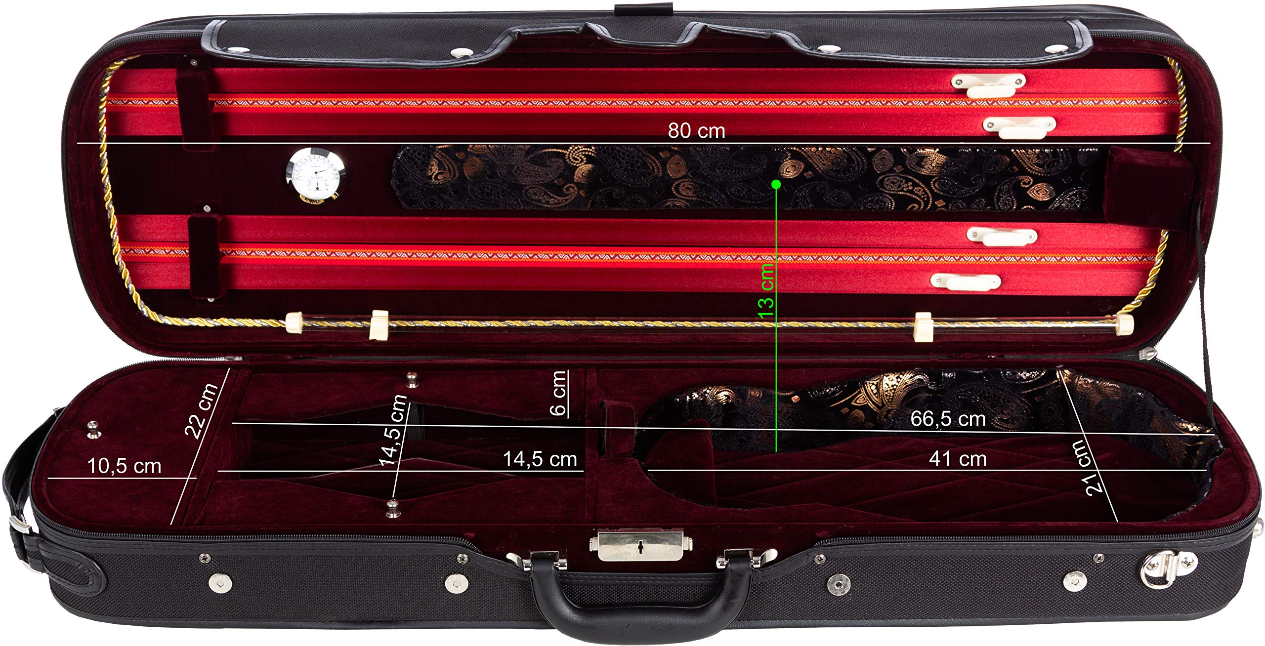 Estuche para violín madera Lord 4/4 burgundy M-Case