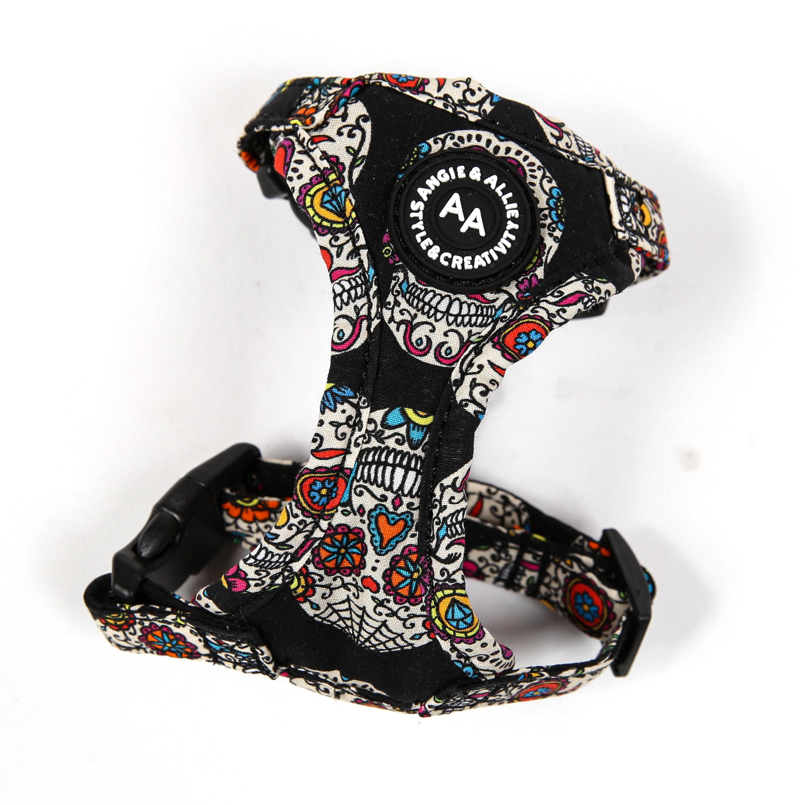 Angie and Allie Organic Cotton Dog Harness,No Pull Pet Harness with D-Ring,Adjustable Soft Padded Breathable Dog Vest for Walking, Running, Training