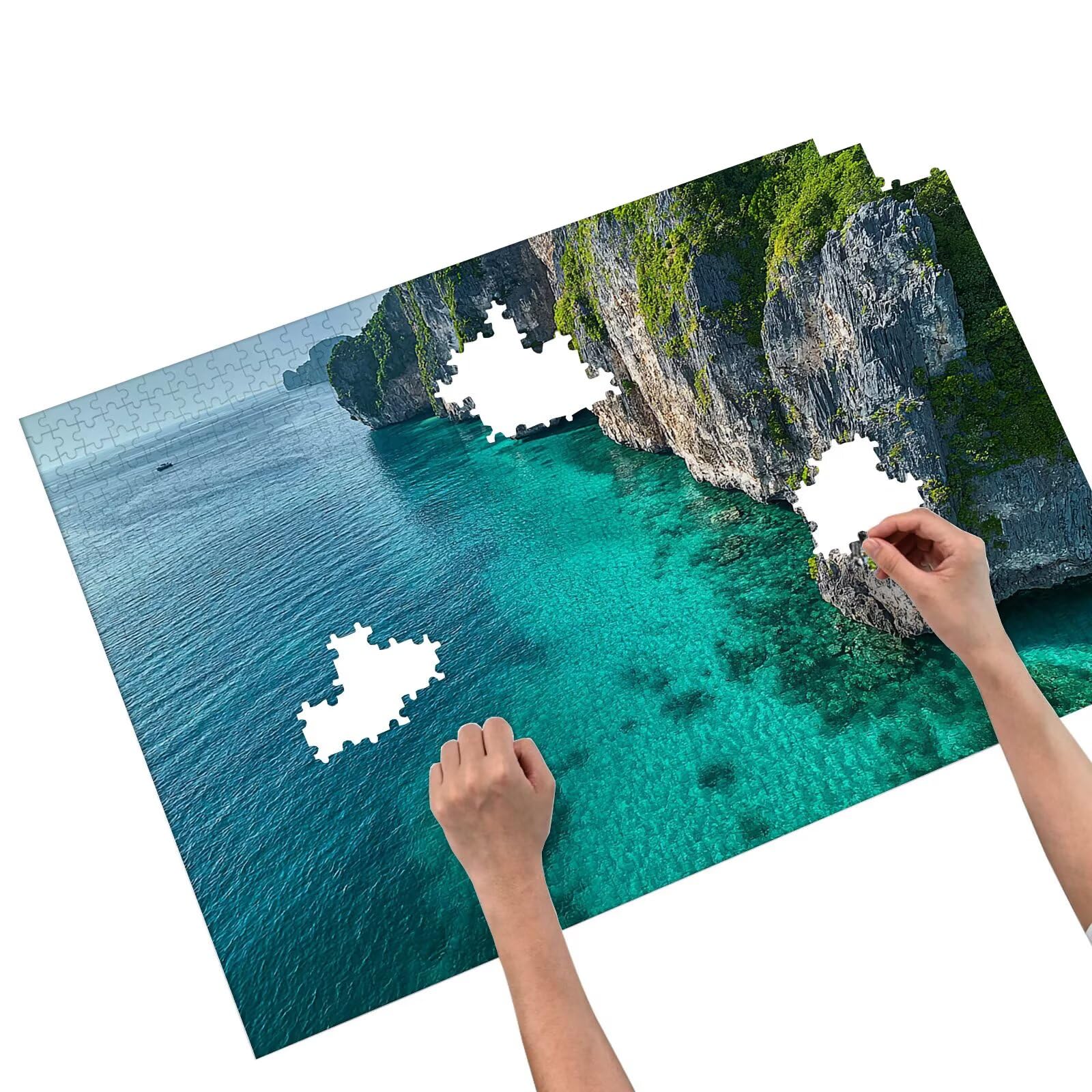 Puzzle 2000 elementów dla dorosłych, puzzle oceanu dla dorosłych, duże drewniane puzzle z pudełkiem prezentowym, gra koncentracyjna dla dorosłych, 2000 elementów puzzli do dekoracji ścian domu