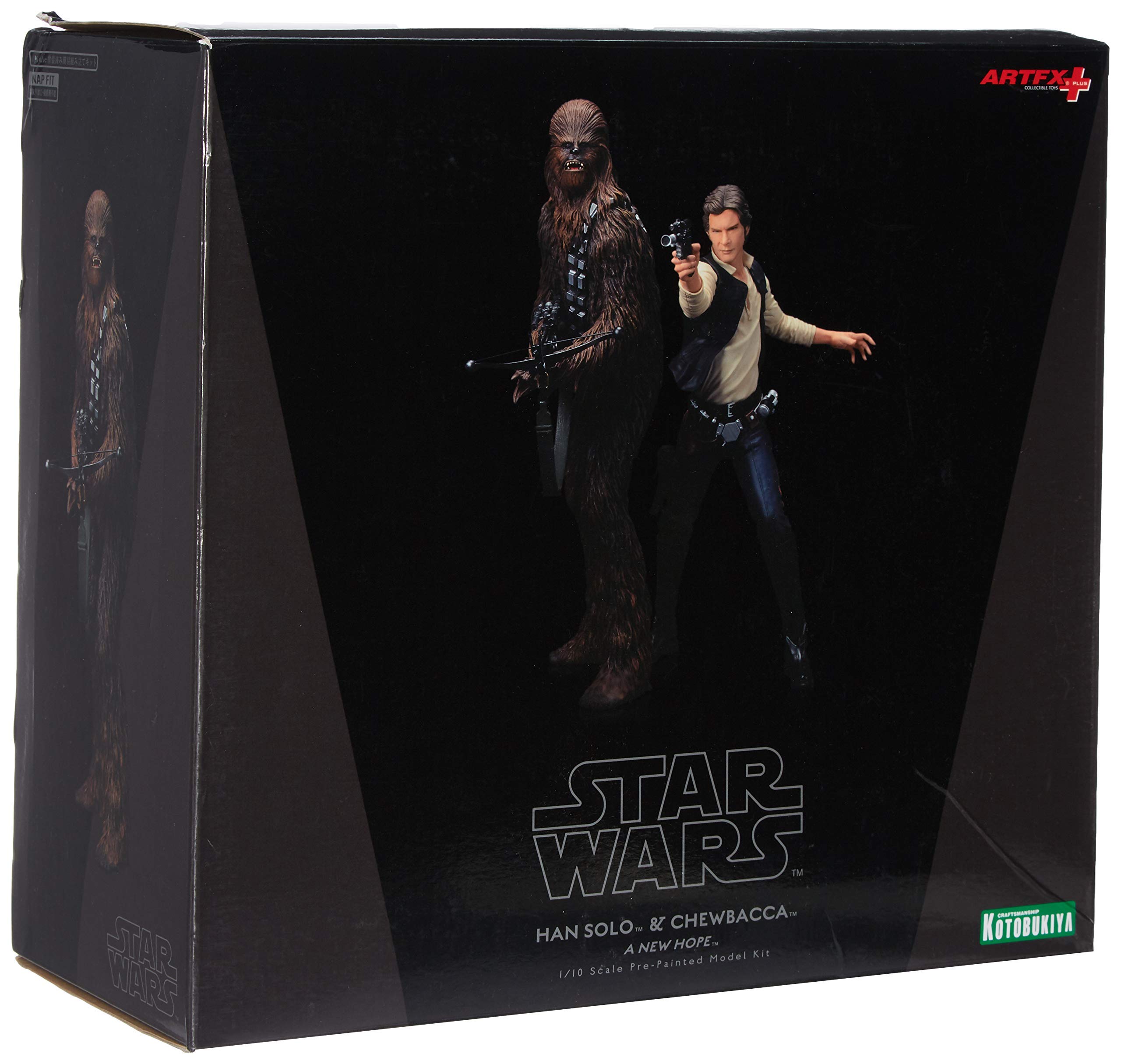 Amazon.com: Kotobukiya Star Wars Han Solo and Chewbacca Artfx+