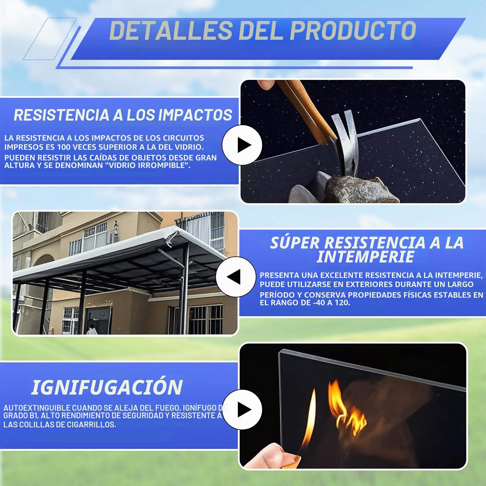 Placas de Policarbonato Transparente, Paneles Tejados de Plastico Exterior, Hoja Metacrilato PC Placa Acrílica Transparente, Cubierta de Reemplazo para(1-25 Metros Opcional)