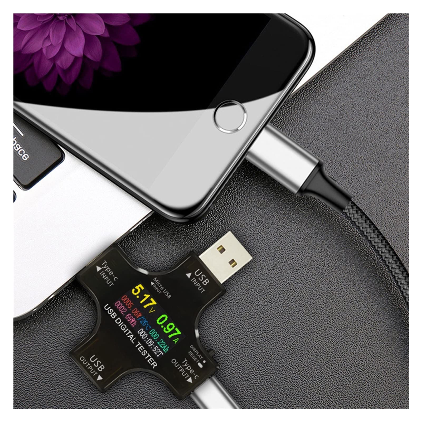 Urządzenie pomiarowe tester USB Usb. Tester Typ Bluetooth. -C pd. Digital Voltmeter Napięcie Obecny Miernik AMMETER Detector Power Bank Ładowarka(With Bluetooth)