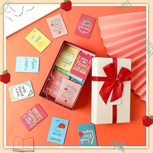 Miniatura 7 de Zonon Marcadores magnéticos para profesores, regalos de agradecimiento a granel, clips de página para profesores, suministros de lectura (48 piezas)