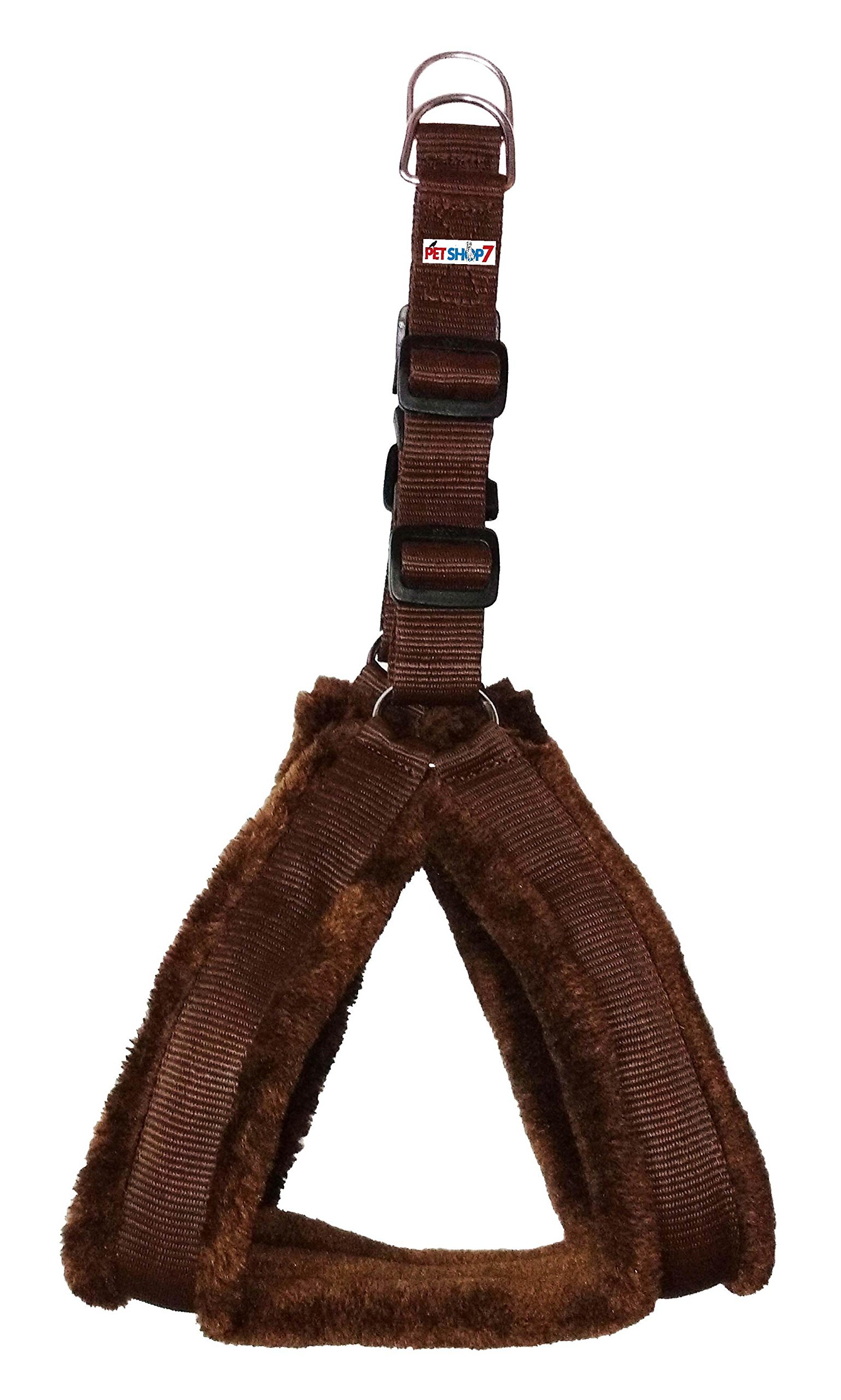 Petshop7 Fur Padded Nylon Dog Harness (Chest Size - 23-28inch) Brown (B06WP67425) Amazon Price History, Amazon Price Tracker