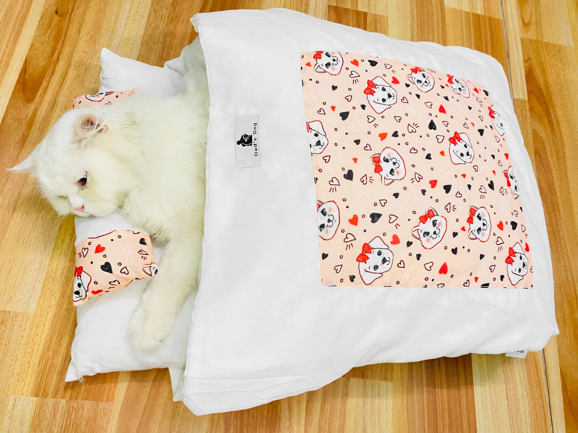 Dads Dog Premium cat Bed, Kitten Bed, cat House, cat Home, Dog House for Small Dog, Japanese Style cat Sleeping Bed Dog(M-55X40cm) (B09ZDMK6X1) Amazon Price History, Amazon Price Tracker