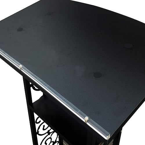 Miniatura 4 de FixtureDisplays Truss Podium Metal Púlpito Iglesia Podio Conferencia Púlpito Evento Atril Copa Hold con Cruz Decoración 183531803-CROSS-NF No