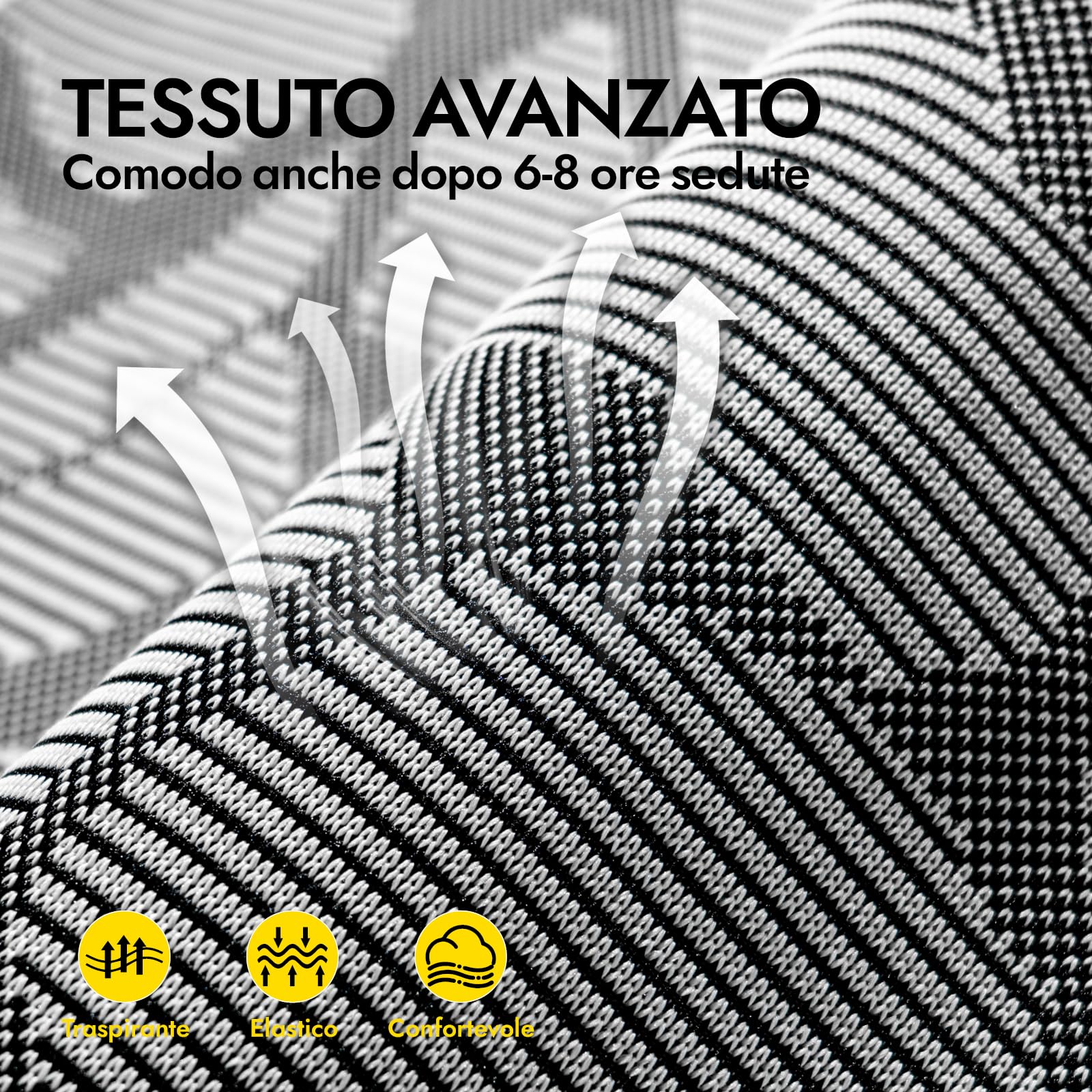 TONFARY Sedia da Ufficio Ergonomica, Sedia da Scrivania ALL-Mesh Supporto Lombare, Sedia da Gioco Inclinabile, Braccioli 3D Regolabili e Poggiatesta, Grande e Alta Sedia Girevole del Computer, 150KG