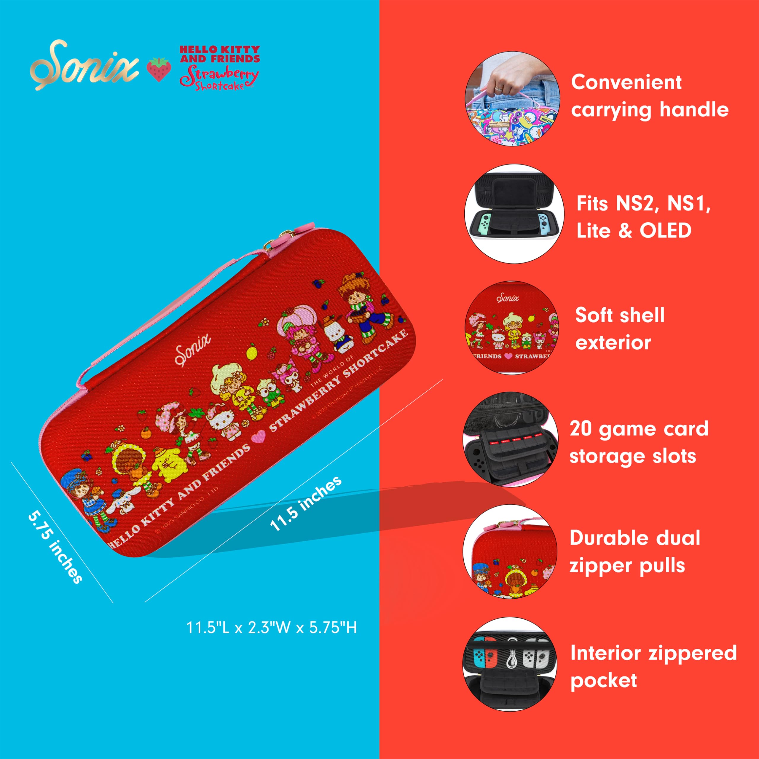 Amazon.com: Sonix x Sanrio Carrying Case for Nintendo Switch 2