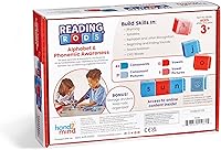 Vista 9 de hand2mind Varillas de lectura Alfabeto y conciencia fonémica, Actividades de construcción de palabras, Bloques de letras, Palabras CVC para jardín