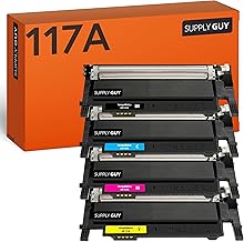Supply Guy 117A Toner Compatible with HP 117A W2070A for HP Color Laser MFP 178NW MFP 178NWG MFP 179FWG 150NW 179FNW 150A Color Laser W2070A W2071A W2072A W2073A Multipack 4 Toner