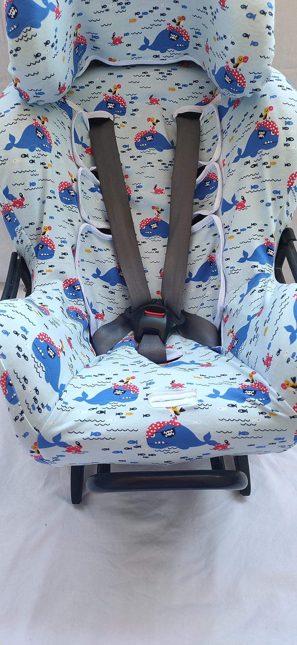 moon-bebe Funda Compatible con Silla de Coche Klippan Kiss 2 Y KLIPPAN Plus (Azul)