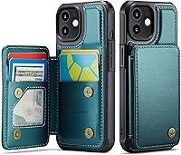 Vista 94 de Vinich Funda tipo cartera para iPhone 11 con soporte para tarjetas, bloqueo RFID, ranuras de crédito, función atril, a prueba de golpes, para Negro