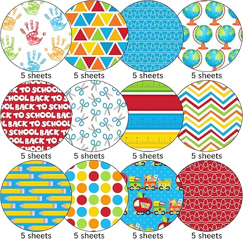 Miniatura 3 de Whaline 60 hojas de papel con patrón de regreso a clases, doble cara, A5, álbum de recortes, papel especial para bricolaje, fondo decorativo,