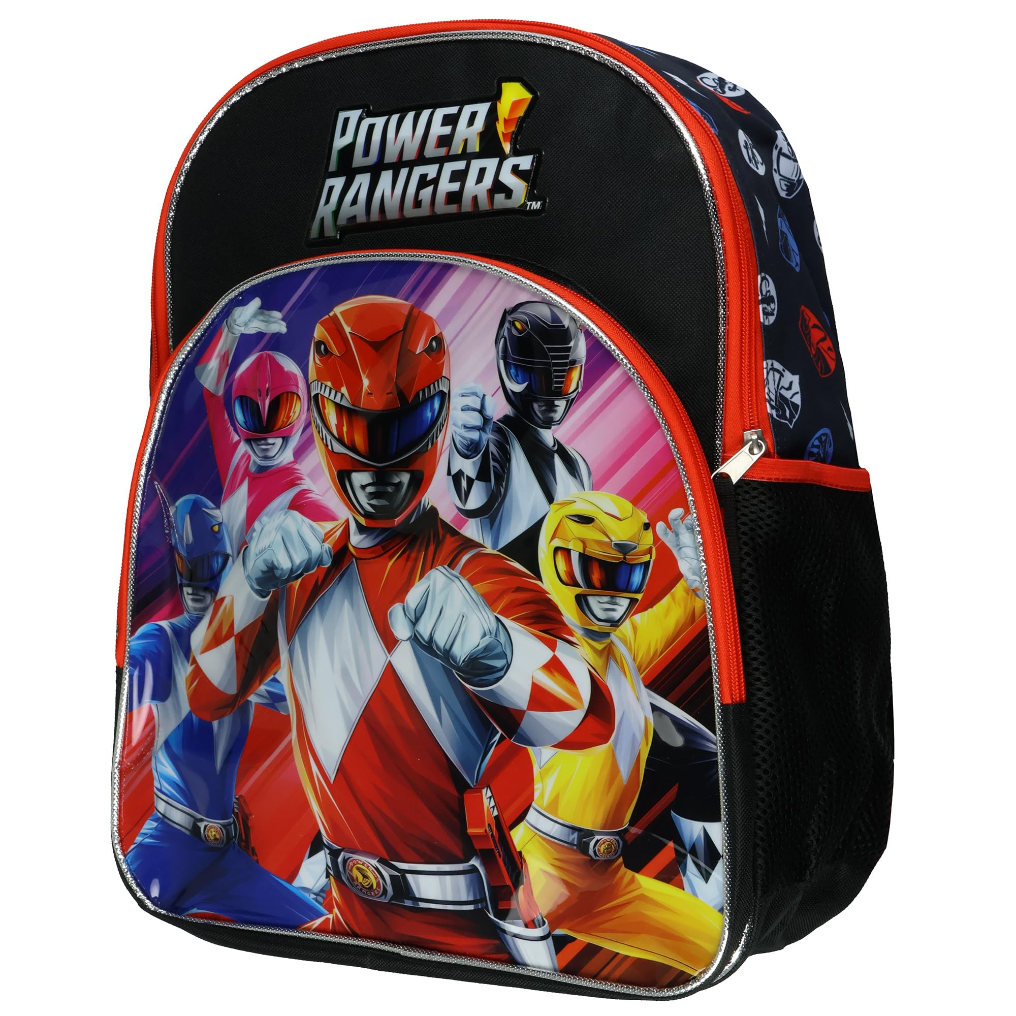AI ACCESSORY INNOVATIONS Mighty Morphin Power Rangers Backpack Legends Never Die 16" School Bookbag