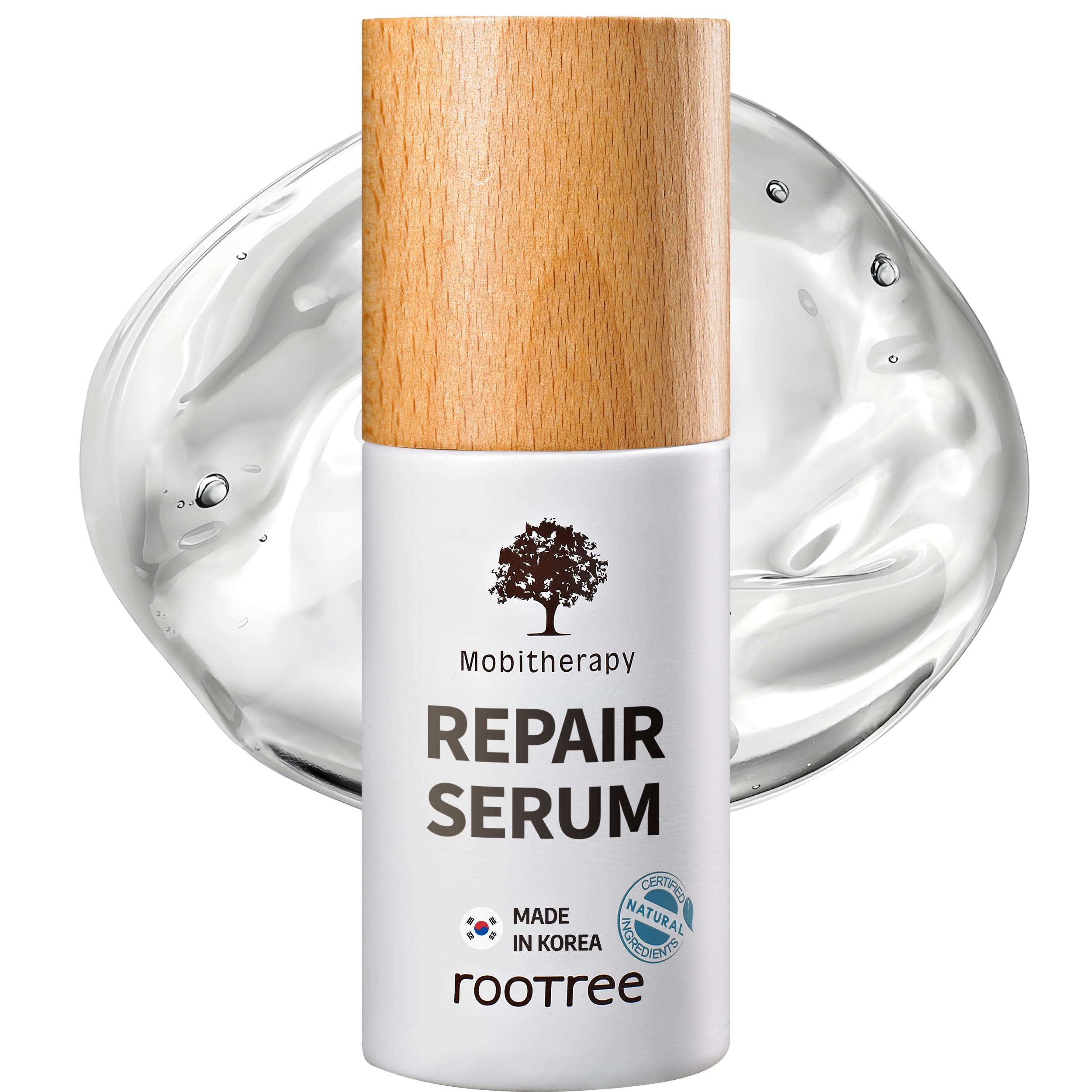 rootreeMobitherapy Repair Serum 50ml - Korean Skin Care, Anti Wrinkle & Anti Aging Treatment, K beauty, Skin Brightening Facial Care with Natural Ingredients, Vegan & Cruelty Free, For All Skin Types