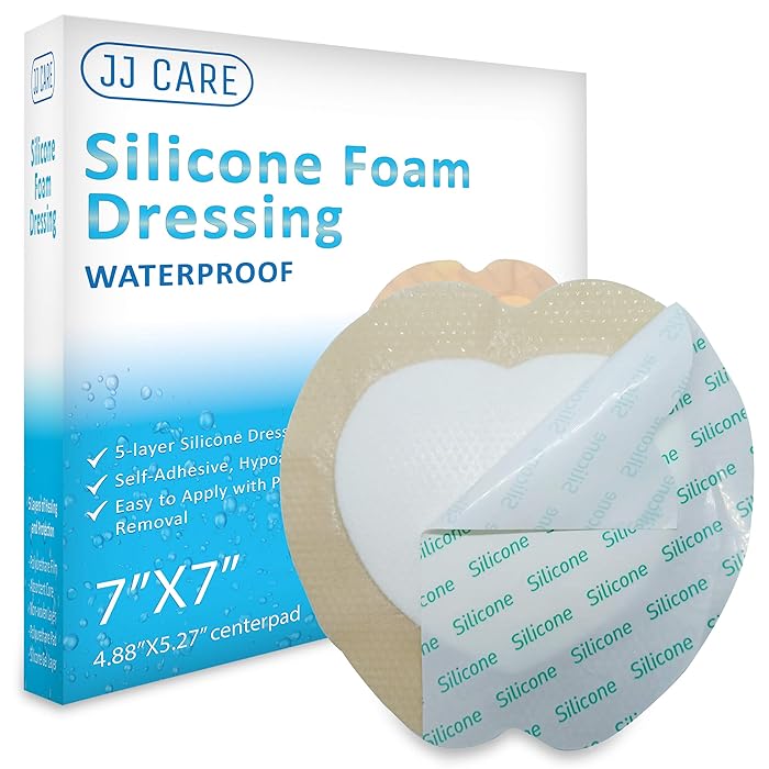 Buy JJ CARE [Pack of 10] Silicone Foam Dressing 7” x 7”, Sacral Foam