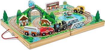 Melissa & Doug 便携式铁道玩具