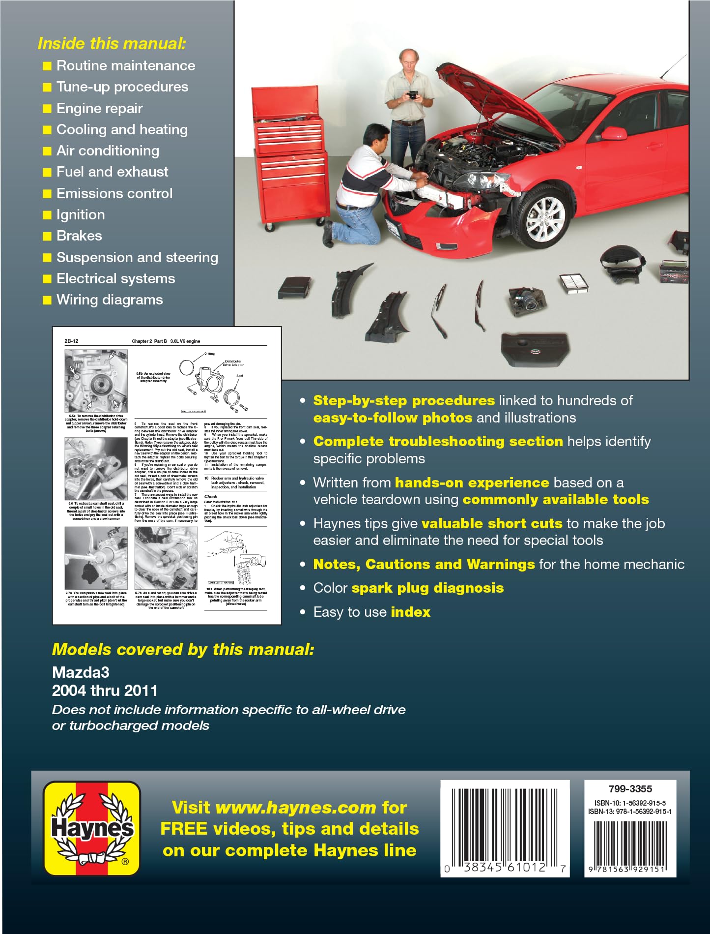Manual 04-11 Mazda3 : Editors of Haynes Manuals: Amazon.ca